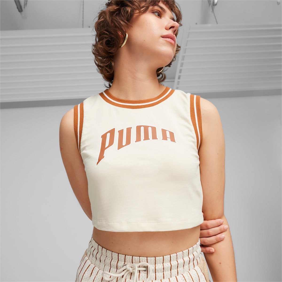 PUMA TEAM Women's Graphic Crop Top