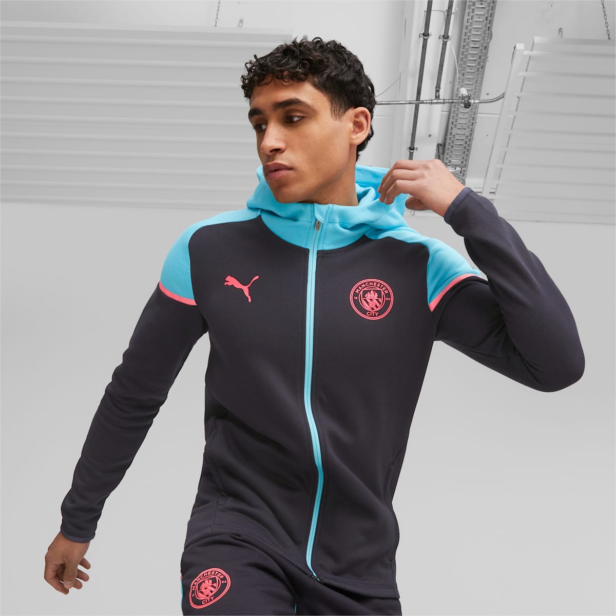 Manchester City Football Casuals Hooded Jacket