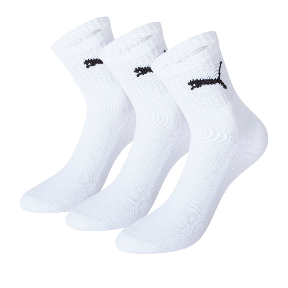 PUMA Unisex Short Crew Socks 3 Pack