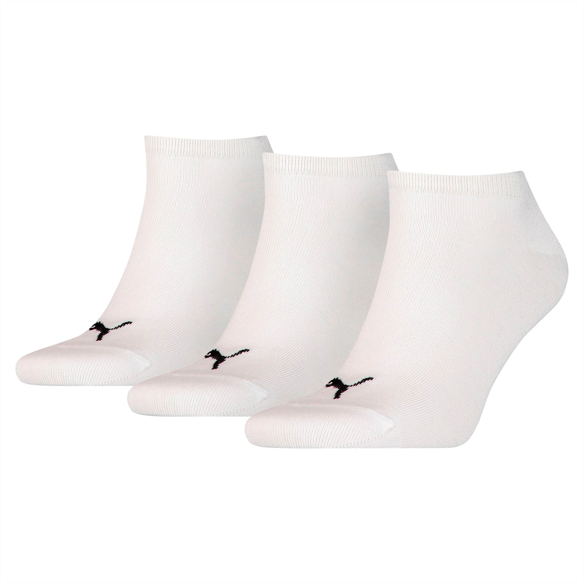 PUMA Unisex Plain Sneaker Trainer Socks 3 Pack