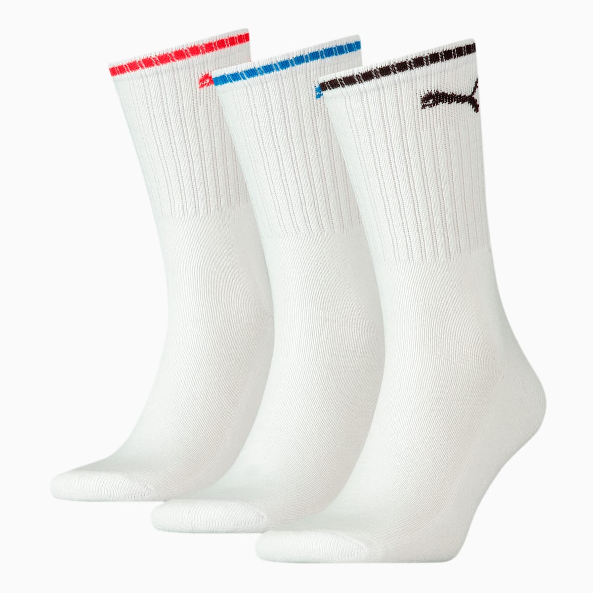 PUMA Unisex Sport Crew Stripe Socks 3 Pack
