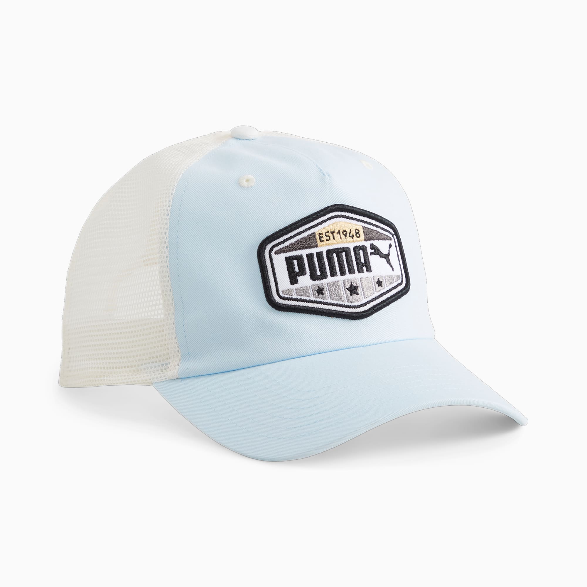 Men's PUMA Trucker Cap, Icy Blue/Warm White
