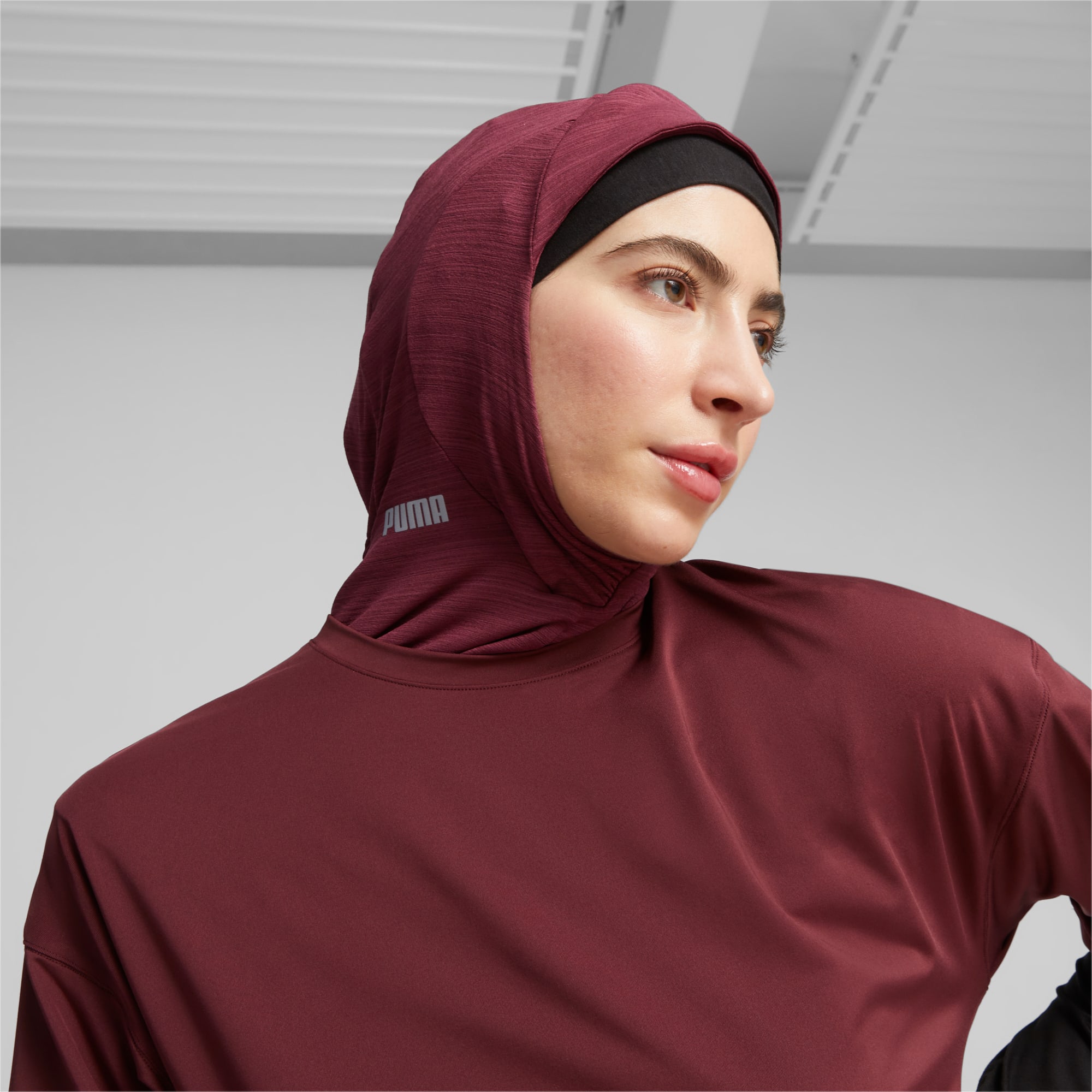 PUMA Sport Running Hijab Für Damen, Mehrfarbig, Größe: M