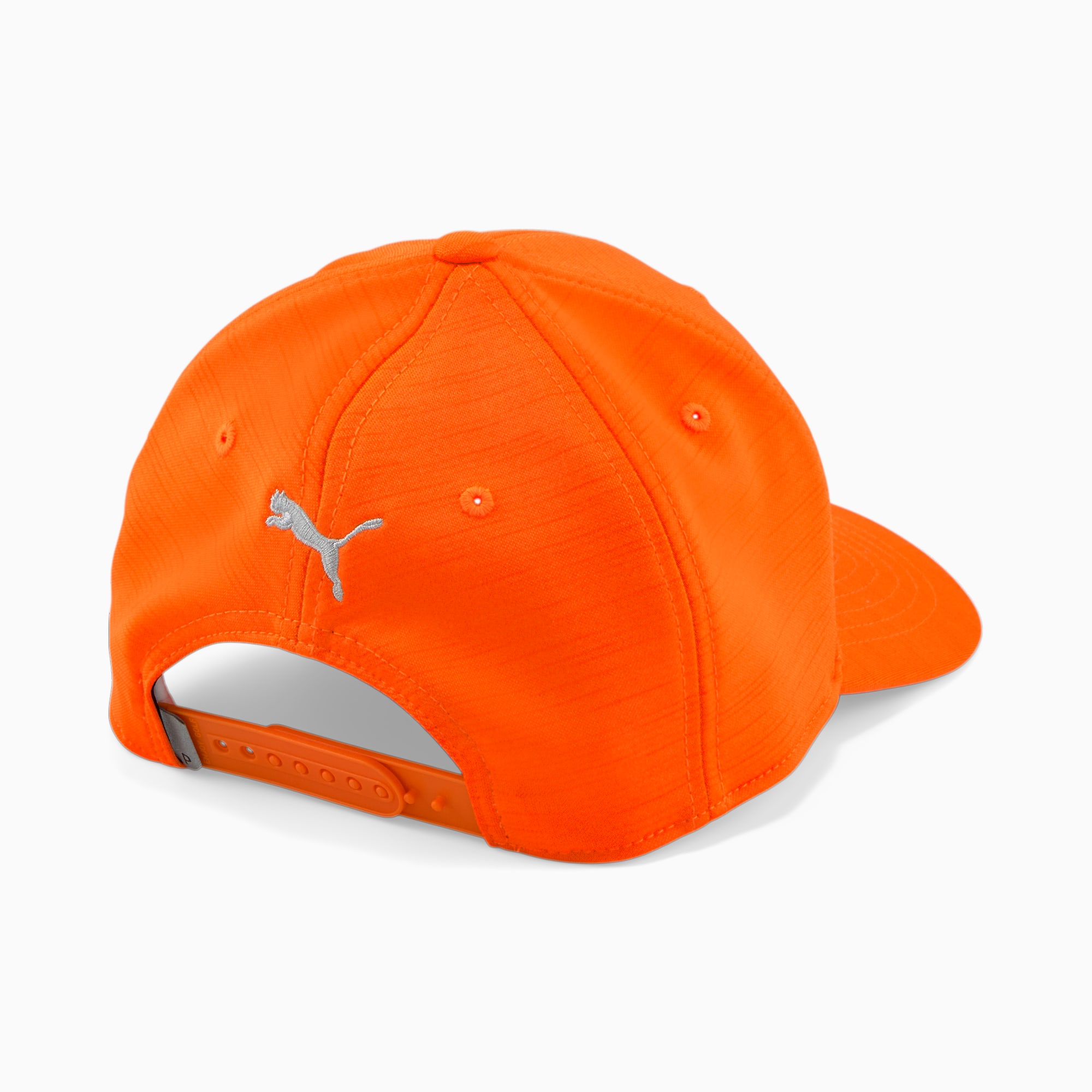 Men's PUMA P Golf Cap, Rickie Orange/Cool Mid Grey, Accessories