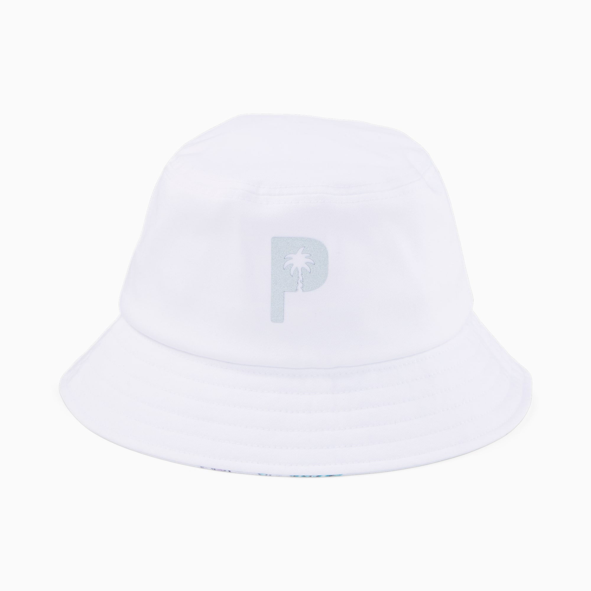 PUMA X Palm Tree Crew Golf Bucket Hat Für Herren, Weiß, Größe: XS, Accessoires