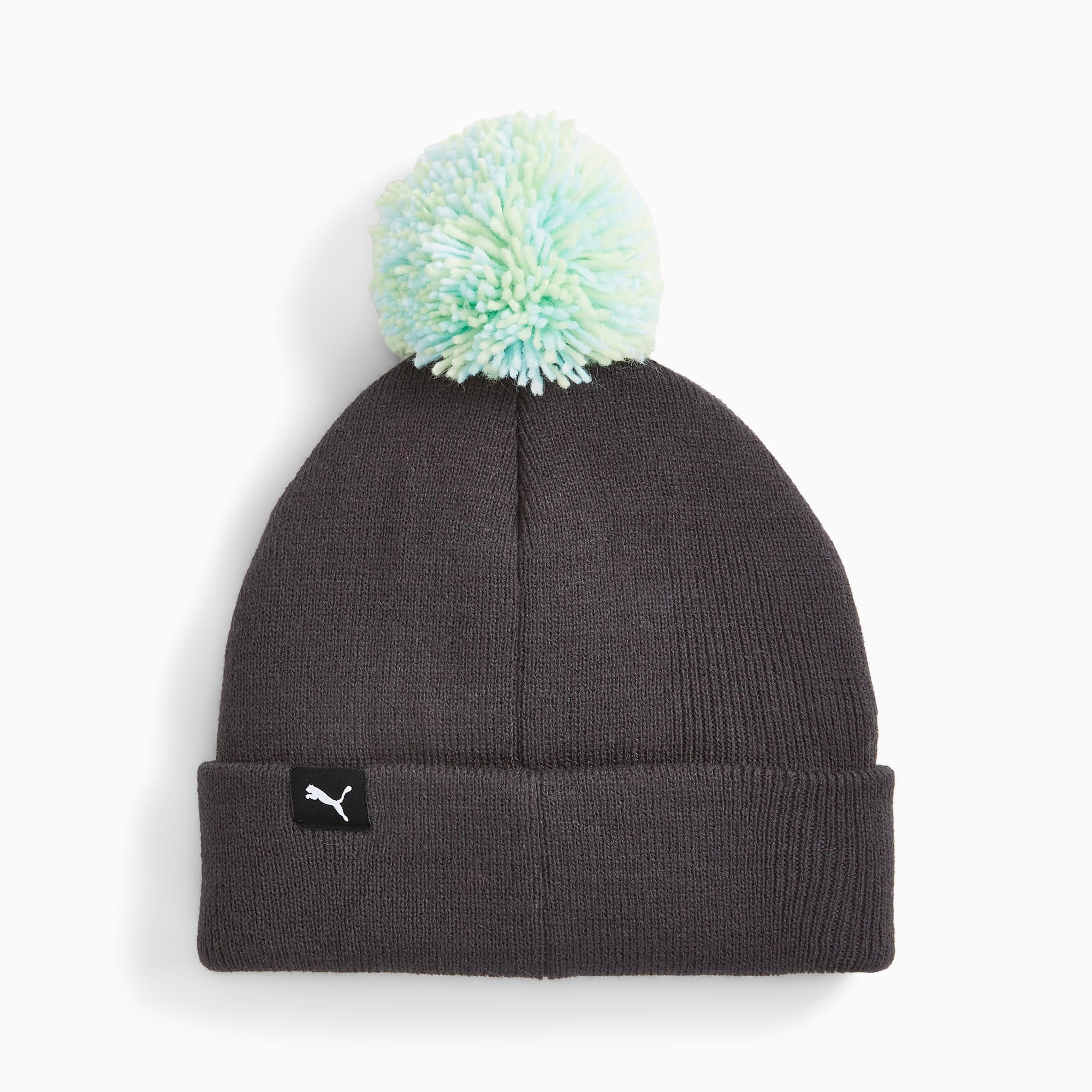 PUMA Mixmatch Pom Pom Beanie, Zilver/Zwart