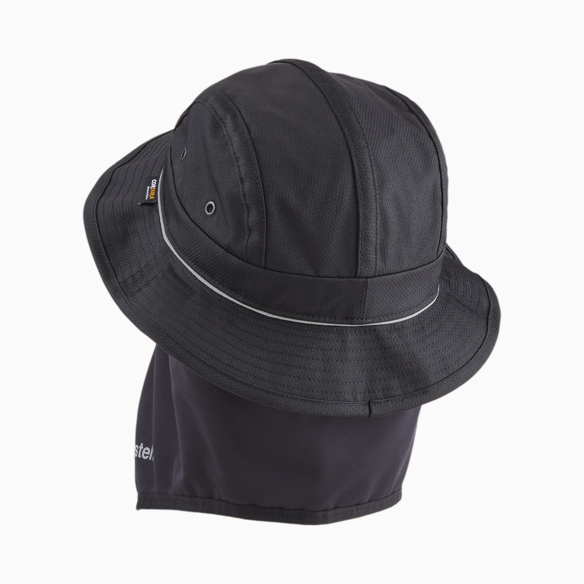 PUMA X PLEASURES Bucket Hat Mit Abnehmbarer Maske, Schwarz, Größe: S/M, Accessoires