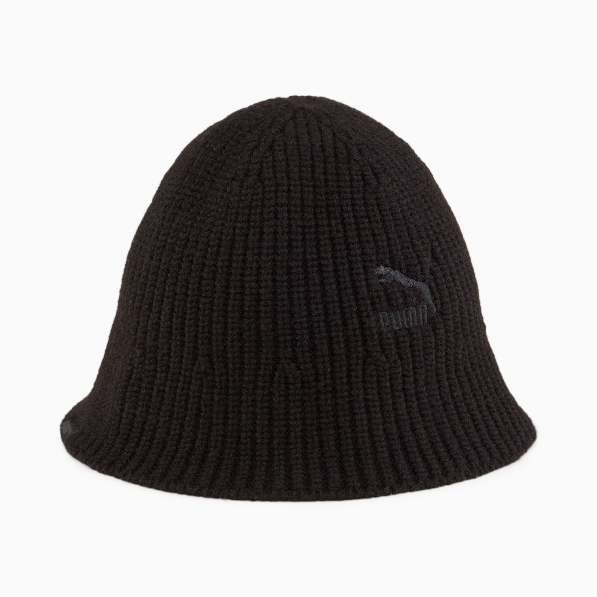 PUMA PRIME Knitted Bucket Hat Für Damen, Schwarz, Größe: L/XL, Accessoires