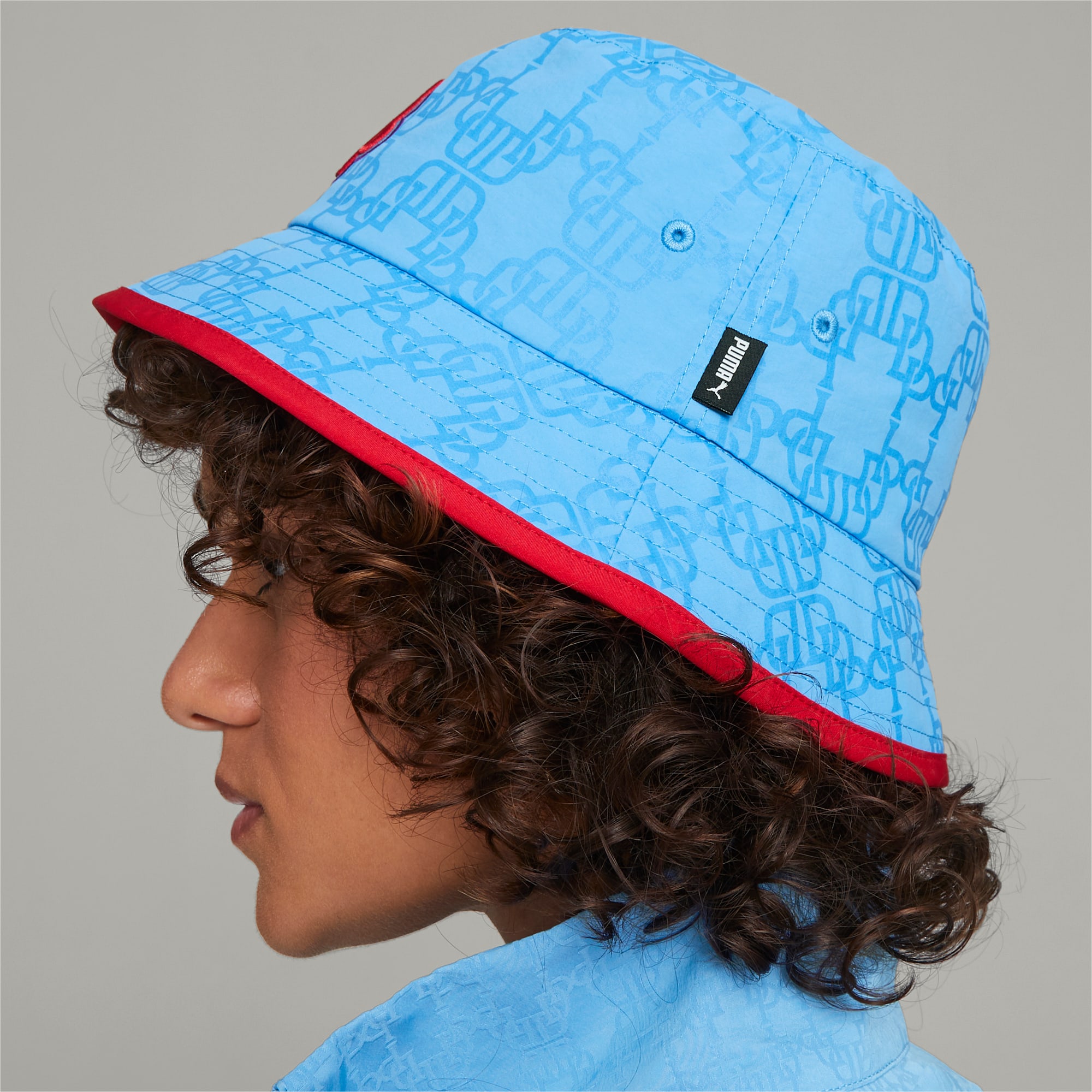 PUMA X DAPPER DAN Bucket Hat, Blau, Größe: S/M, Accessoires