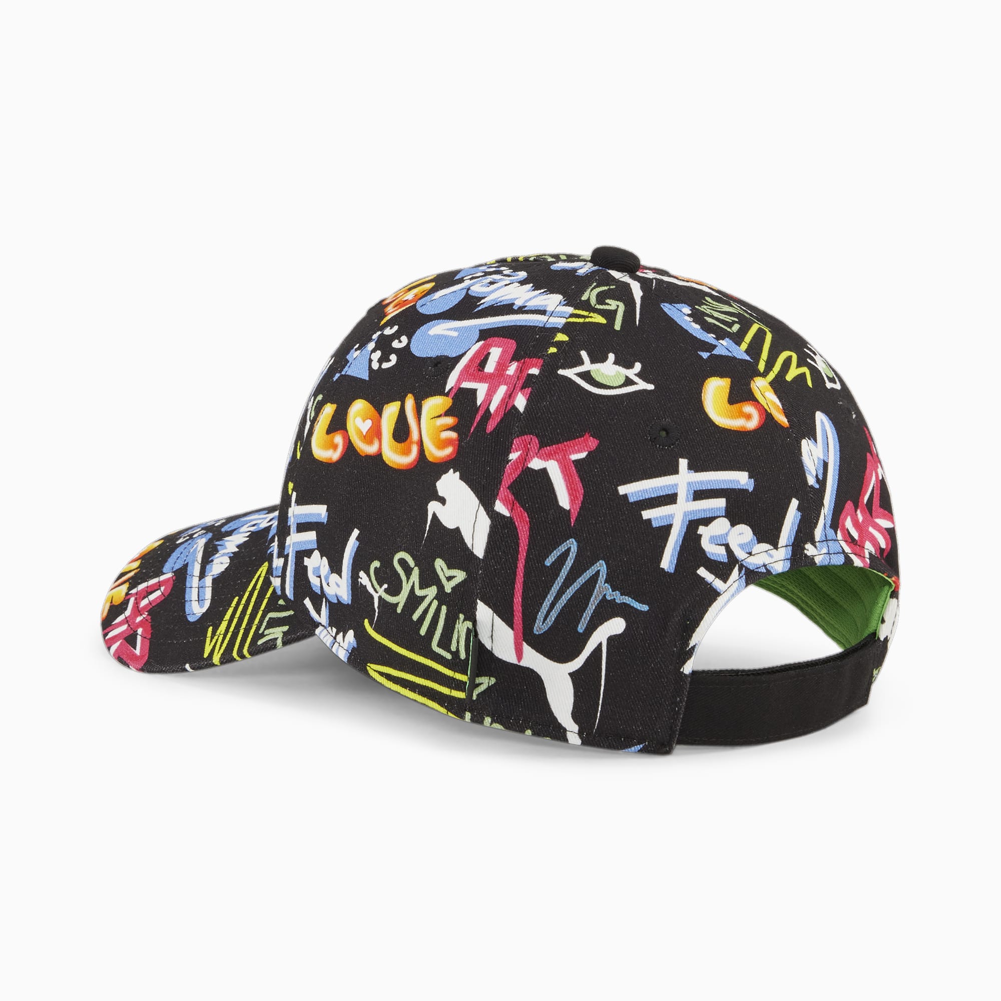 FEED YOUR PUMA Cap Teenager Für Kinder, Mit Abstract Muster, Schwarz, Accessoires