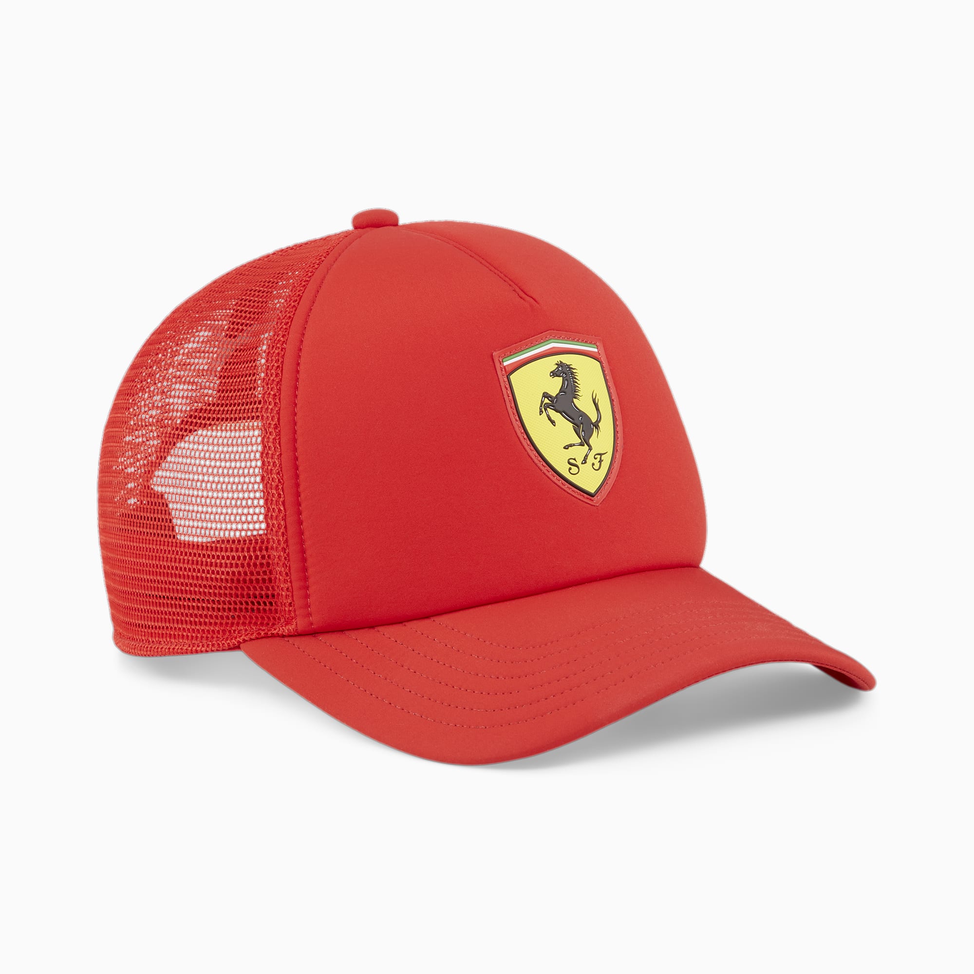 PUMA Scuderia Ferrari Race Trucker Cap Für Damen, Rot, Accessoires