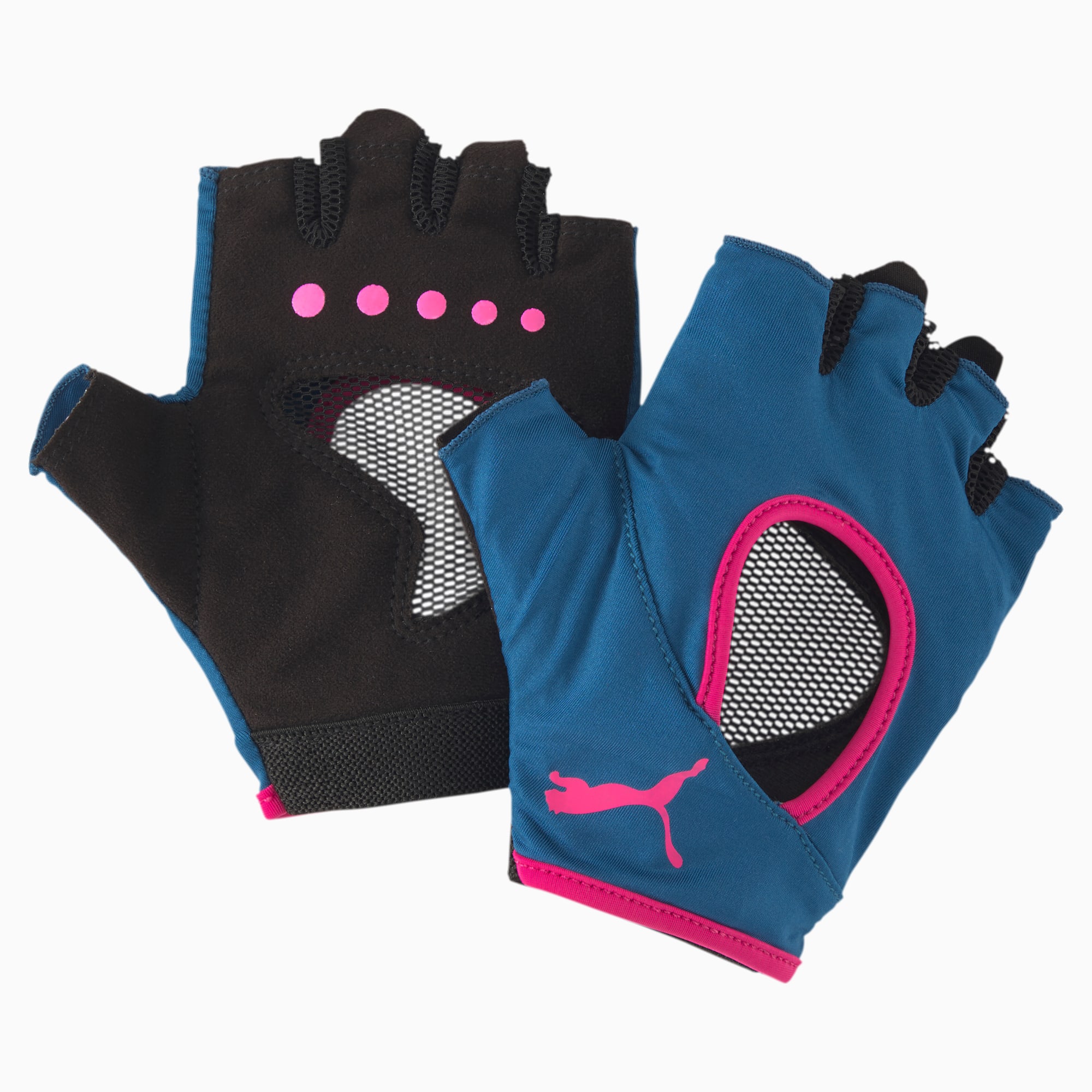 PUMA Gants de fitness Active Training pour Femme, Rose/Bleu, Taille M, Accessoires