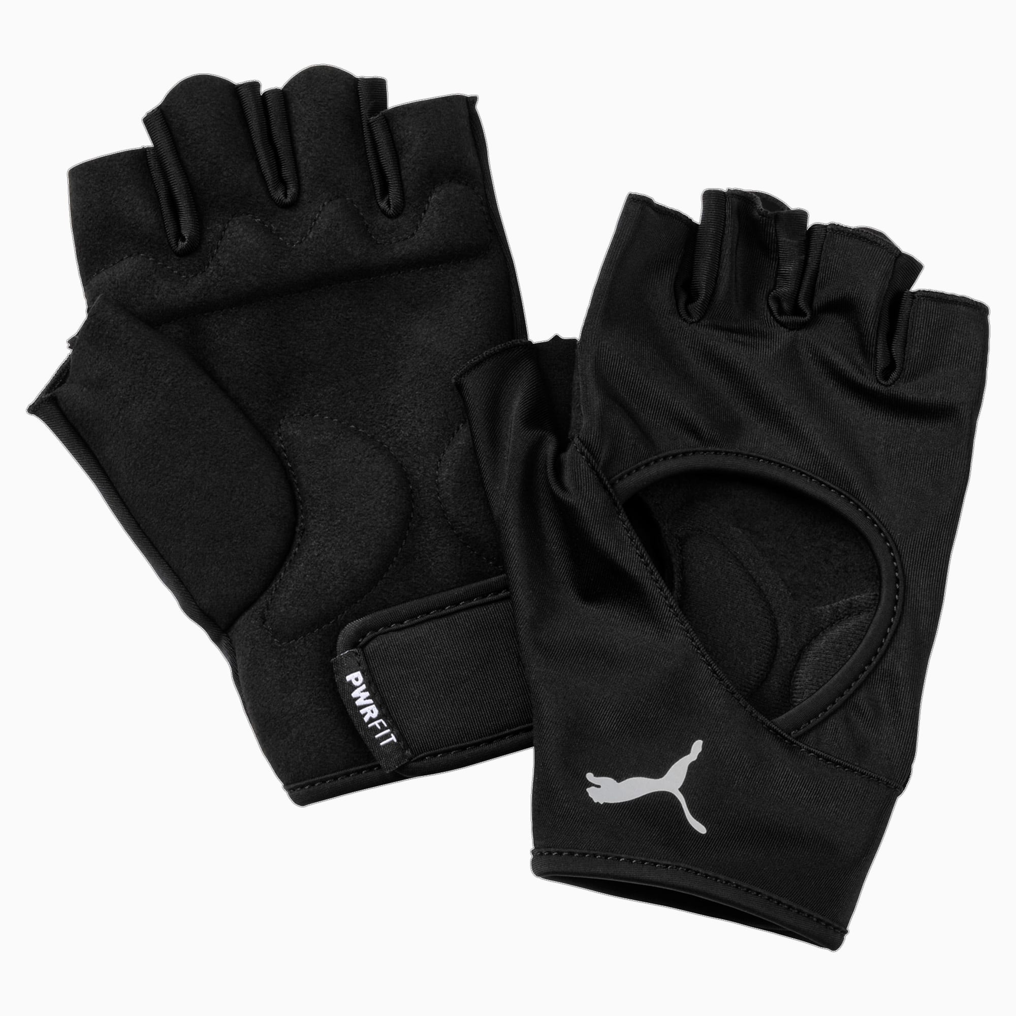 Men's PUMA Essential Training Gloves, Black/Grey Violet, Size M, Accessories