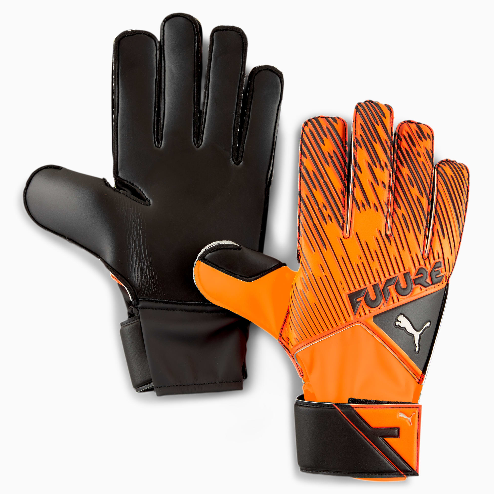 PUMA Gants de goal FUTURE Grip 5.4, Orange/Noir/Blanc, Taille 8, Accessoires