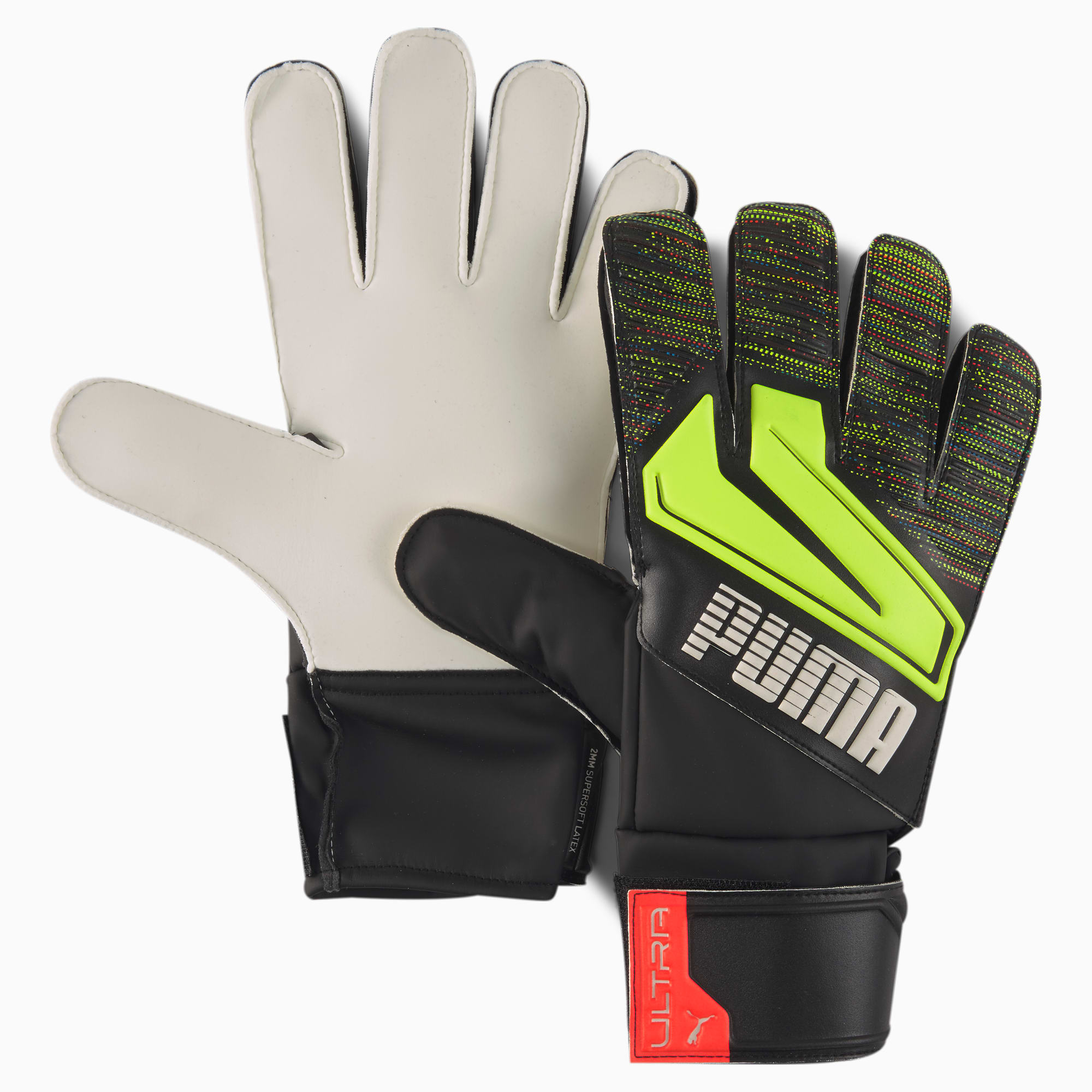 PUMA Gants de goal ULTRA Grip 4 RC, Noir/Jaune, Taille 6, Accessoires