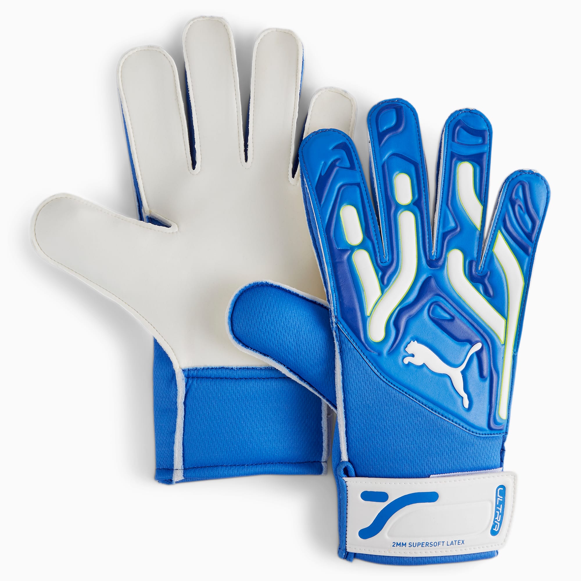 Women's PUMA Ultra Play Rc Goalkeeper Gloves, Ultra Blue/White, Size 6, Accessories