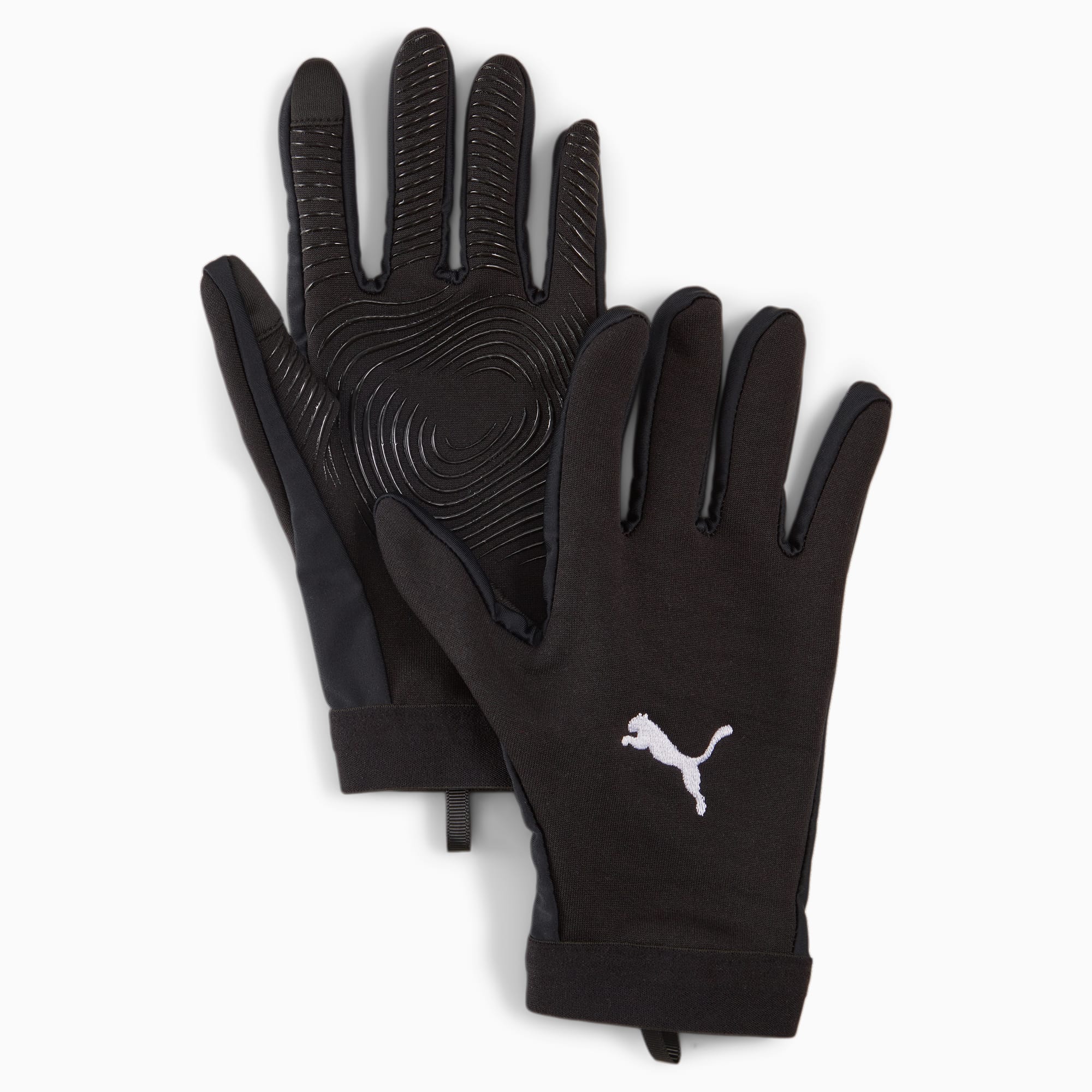 Women's PUMA Individualwinterized Football Gloves, Black/White, Size S, Accessories