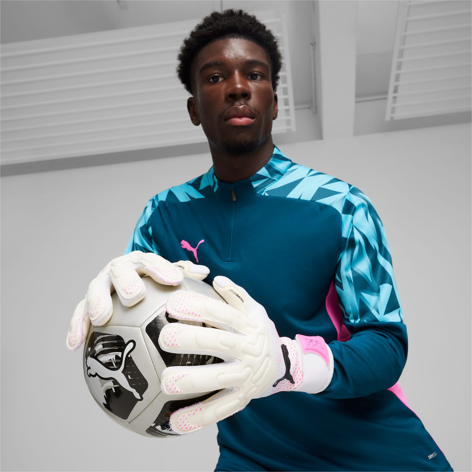 PUMA Future Pro Keepershandschoenen Wit Roze Zwart