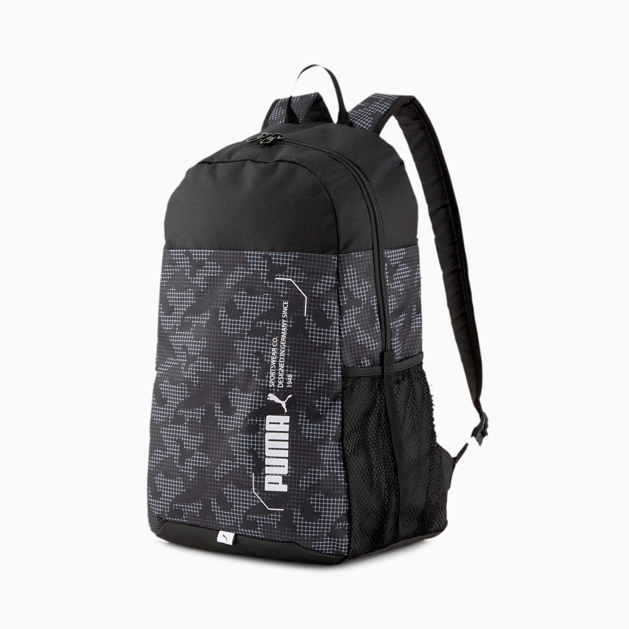 Image of PUMA Style Rucksack | Mit Abstract Muster | Schwarz