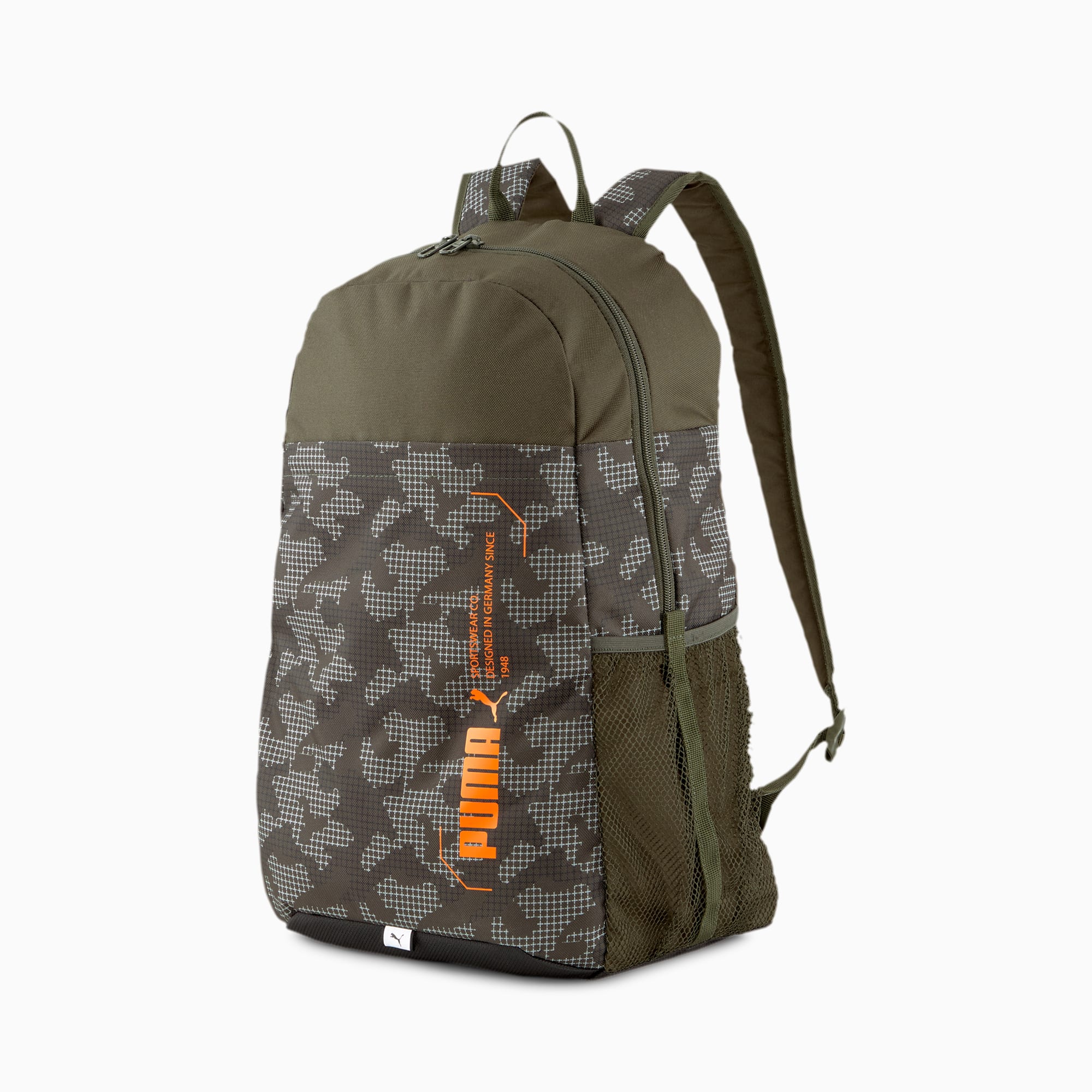 Image of PUMA Style Rucksack | Mit Abstract Muster | Grün
