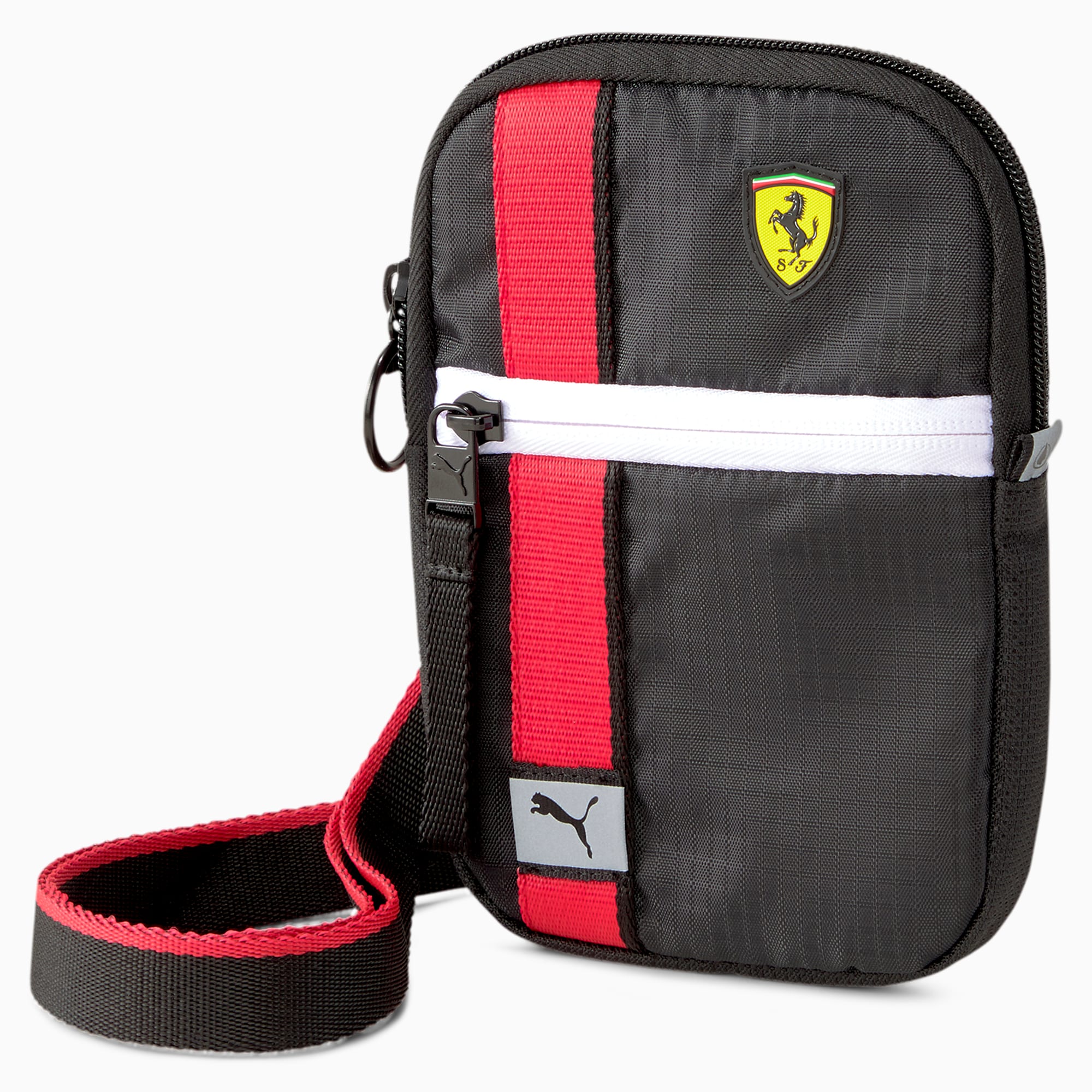 PUMA Mini sac à bandoulière Scuderia Ferrari Race, Noir, Accessoires