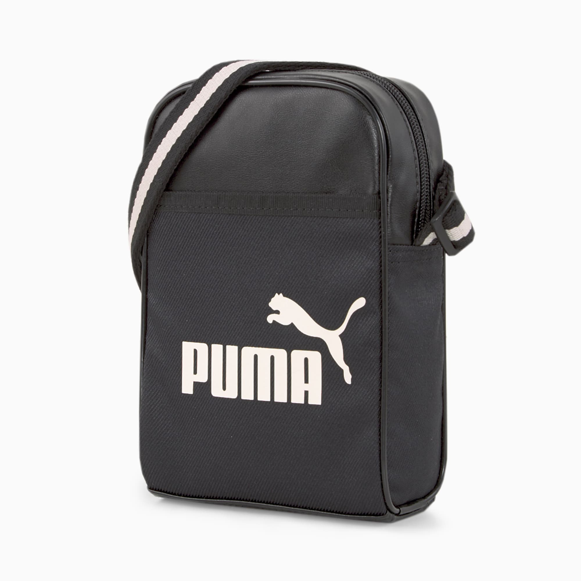 Women's PUMA Campus Compact Portable Shoulder Bag, Black, Accessories