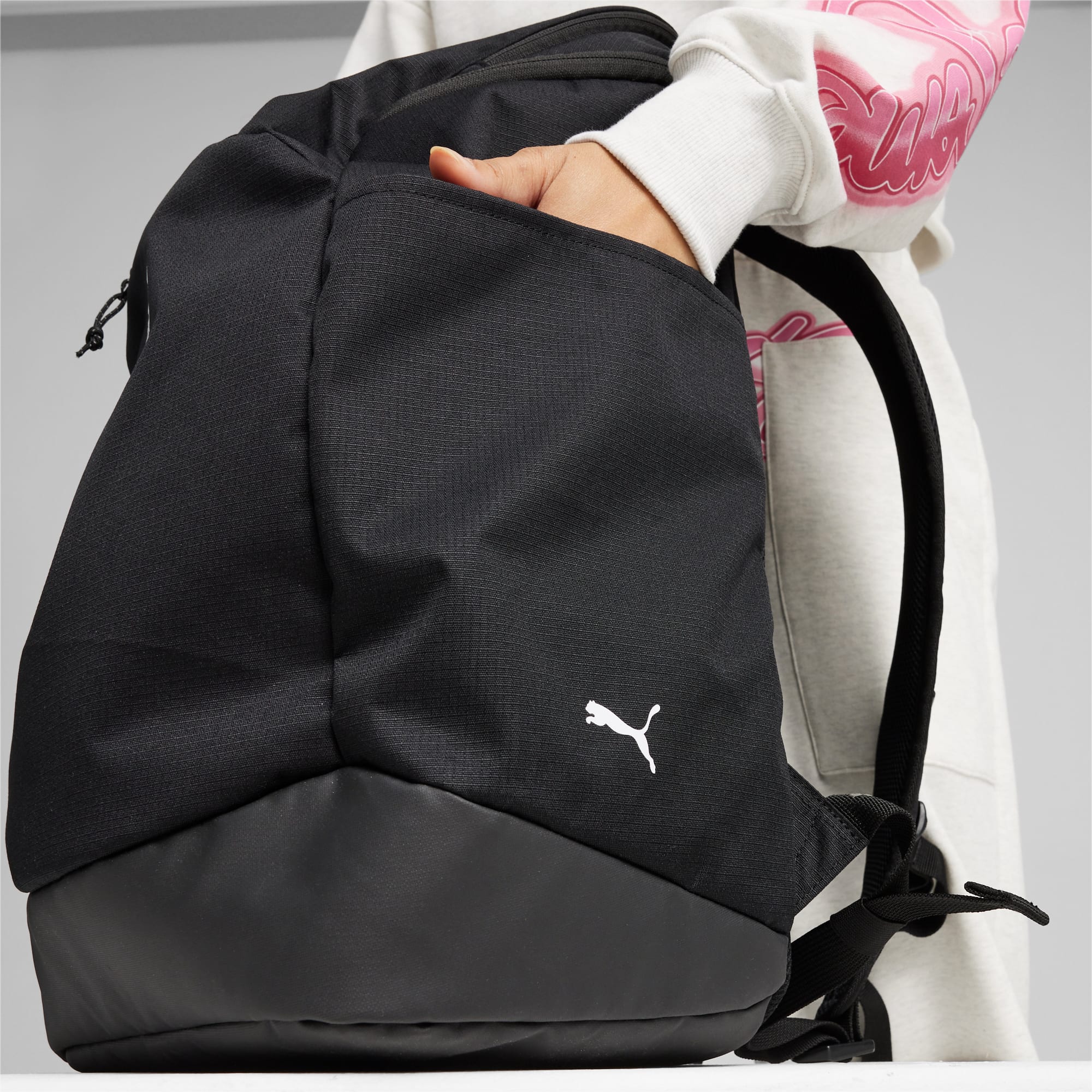 Women's PUMA Basketball Pro Backpack, Black/White, Accessories
