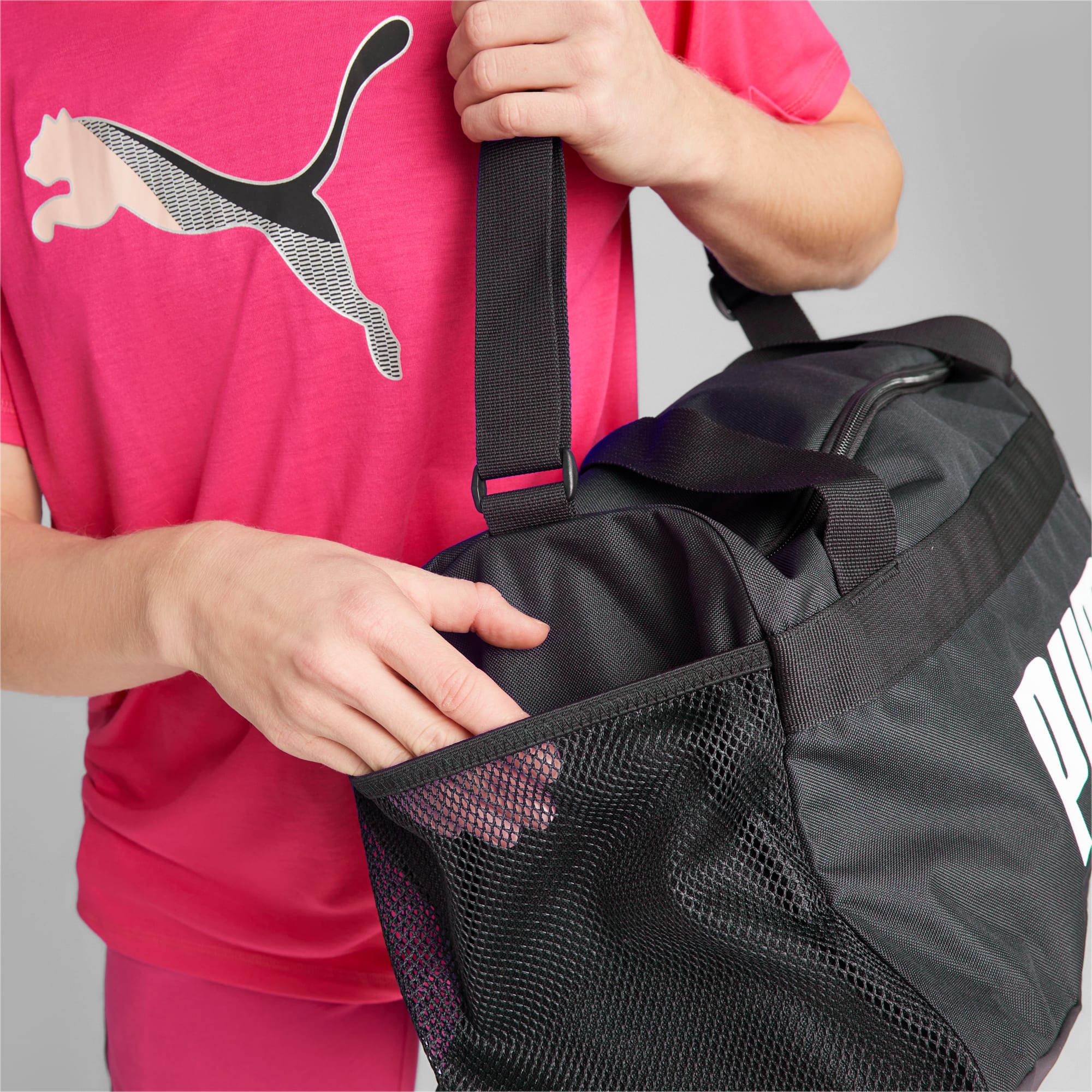 Women's PUMA Challenger S Duffle Bag, Black, Accessories