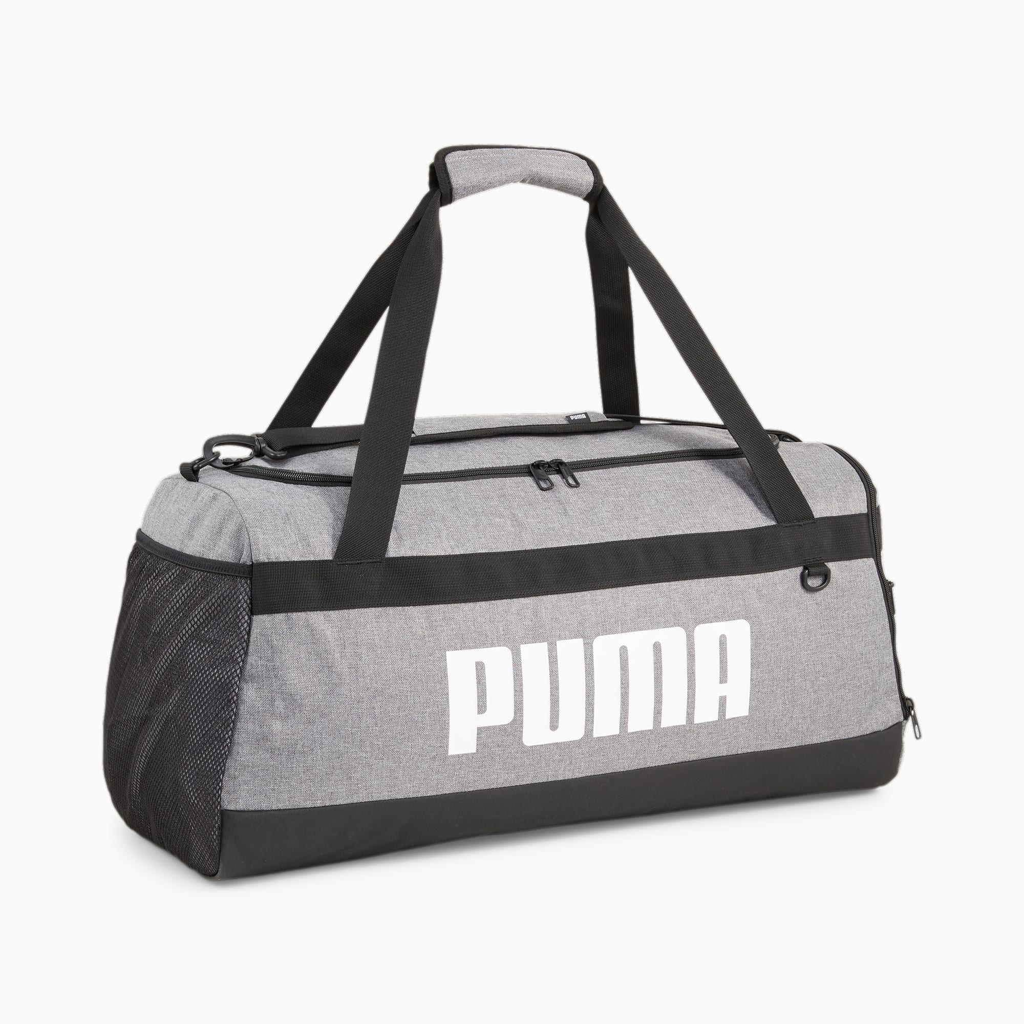 Women's PUMA Challenger M Duffle Bag, Medium Grey Heather, Accessories