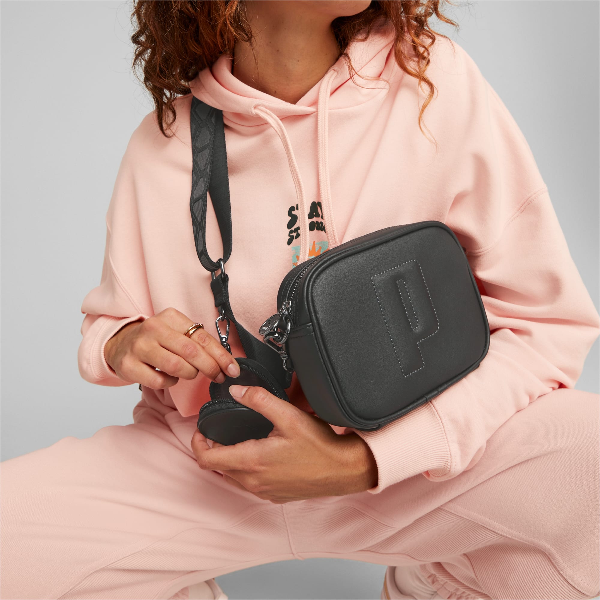 Women's PUMA Sense Cross Body Bag, Black, Accessories