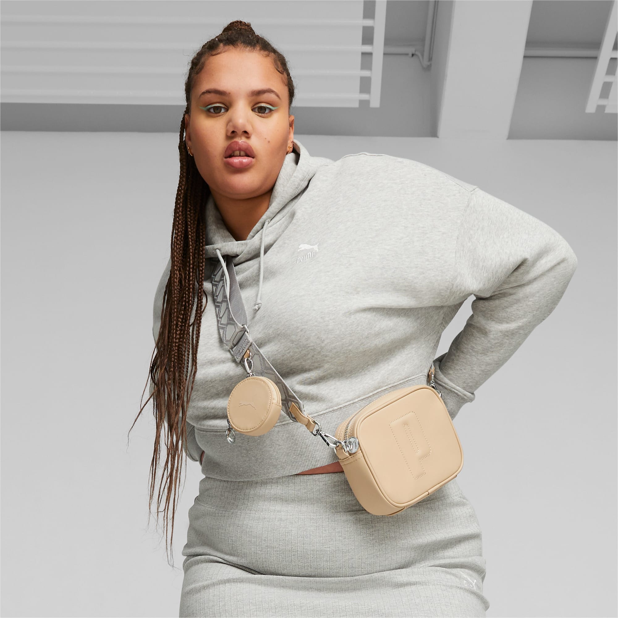 Women's PUMA Sense Cross Body Bag, Granola, Accessories