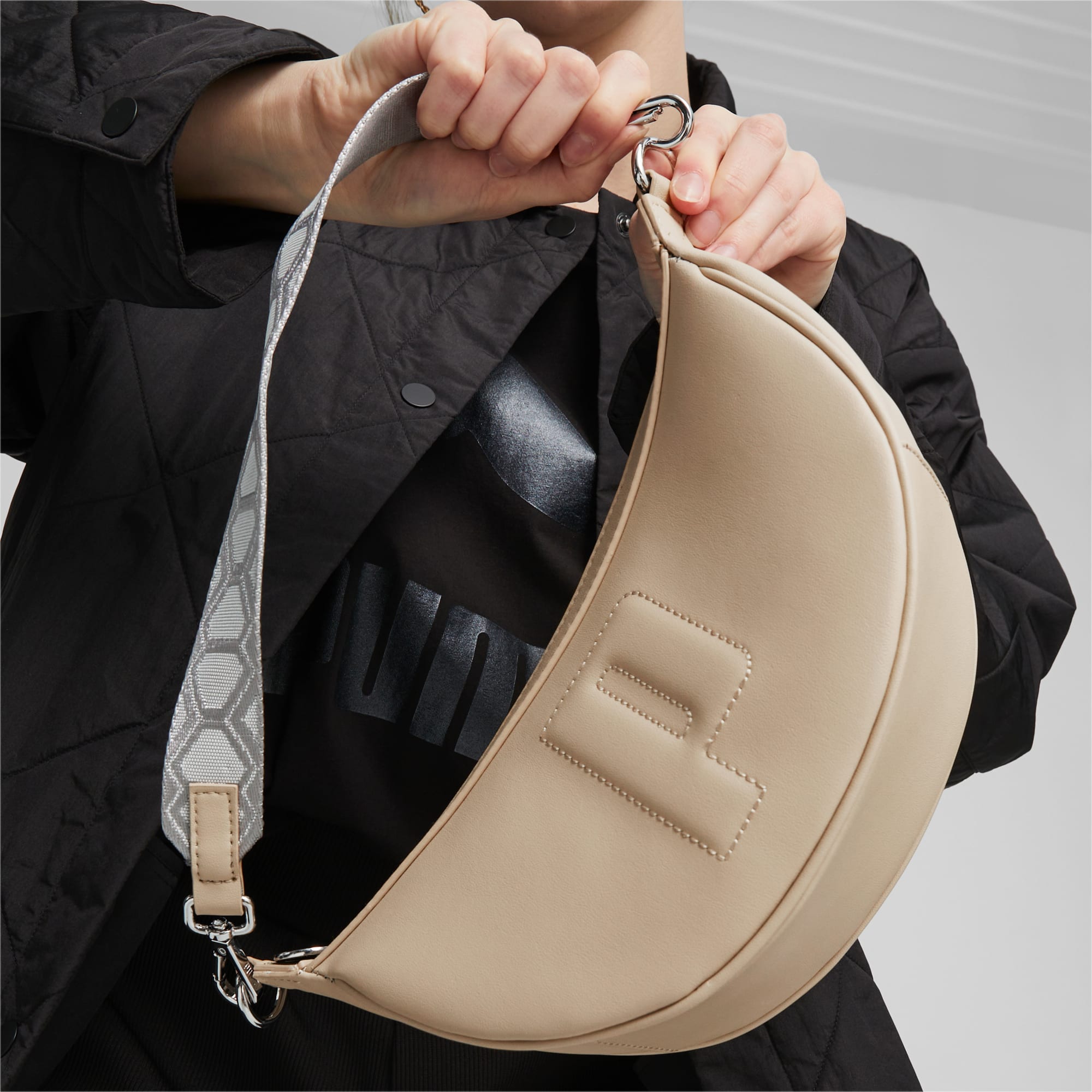 Women's PUMA Sense Mini Hobo Bag, Granola, Accessories