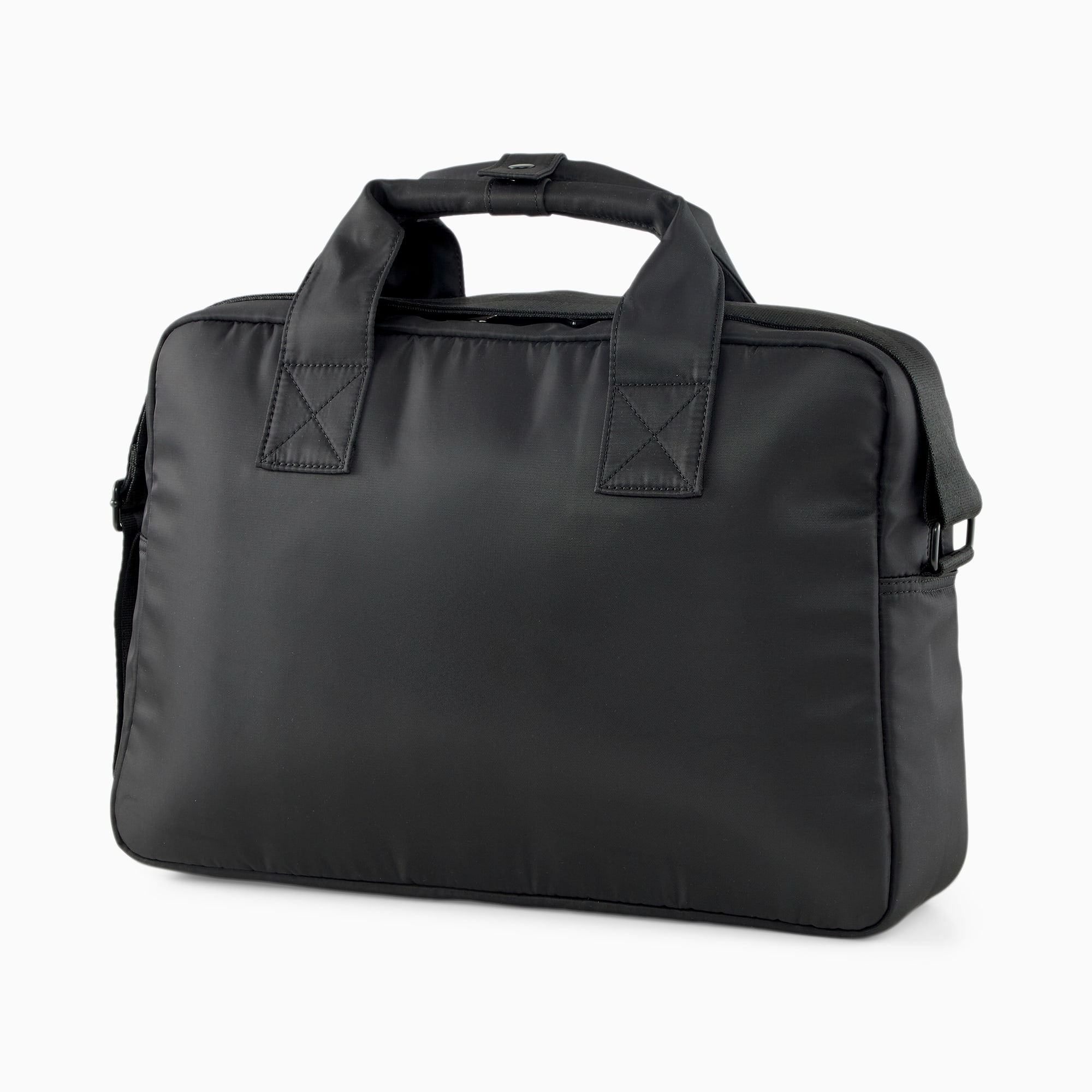 Men's PUMA Classics Lv8 Woven Briefcase Bag, Black, Accessories