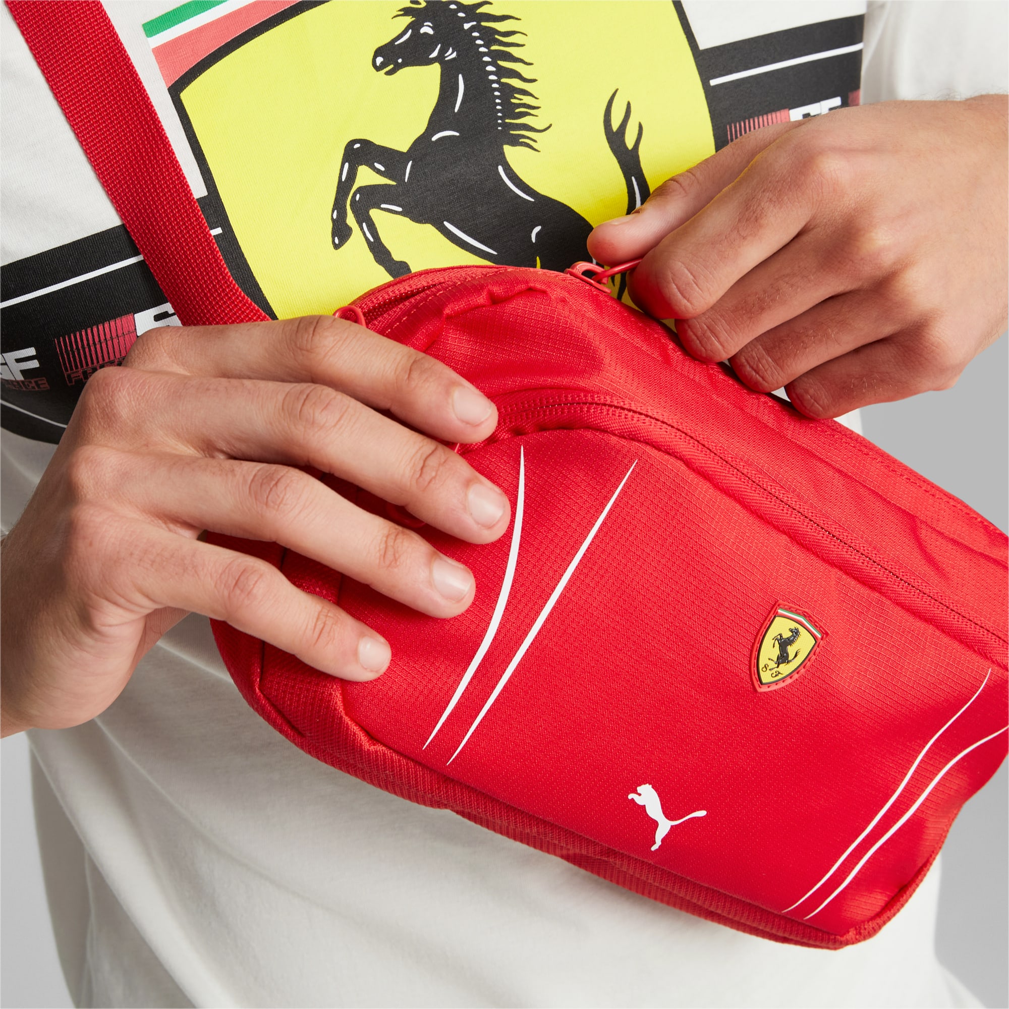 Women's PUMA Scuderia Ferrari Sptwr Race Waist Bag, Red, Accessories