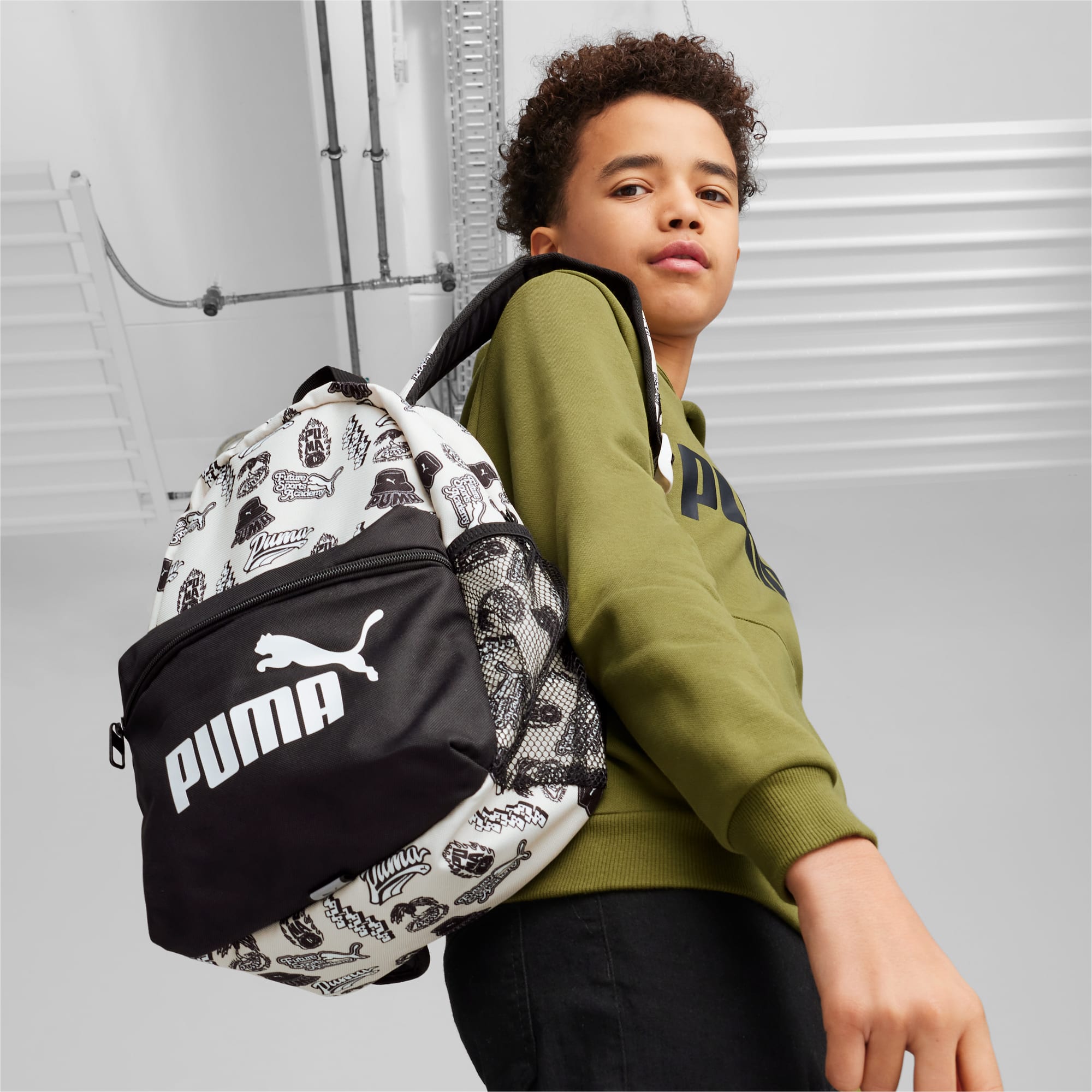 PUMA Phase Small Backpack, Alpine Snow/90Ies AOP, Accessories