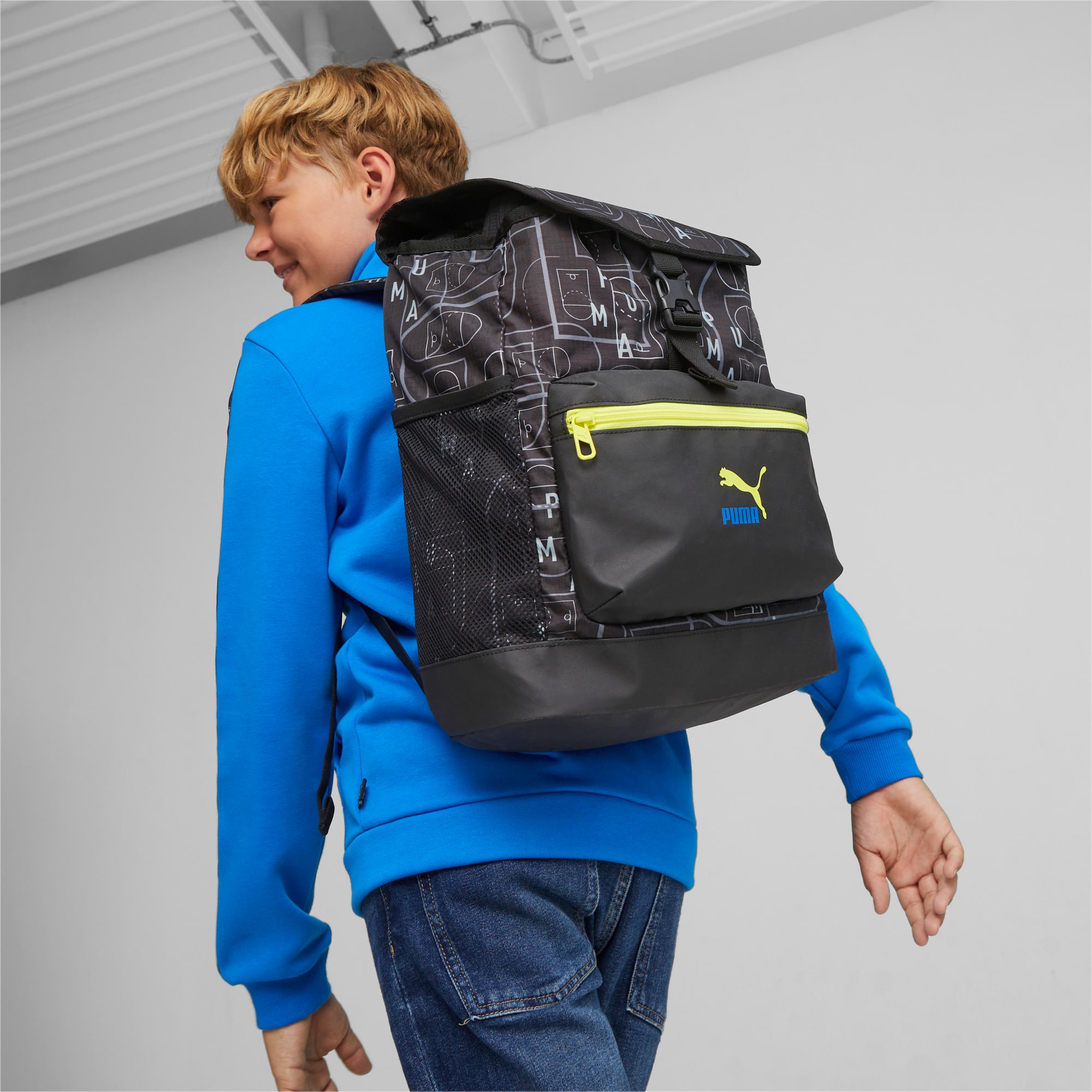 PUMA Future Baller Youth Backpack, Black/AOP, Accessories