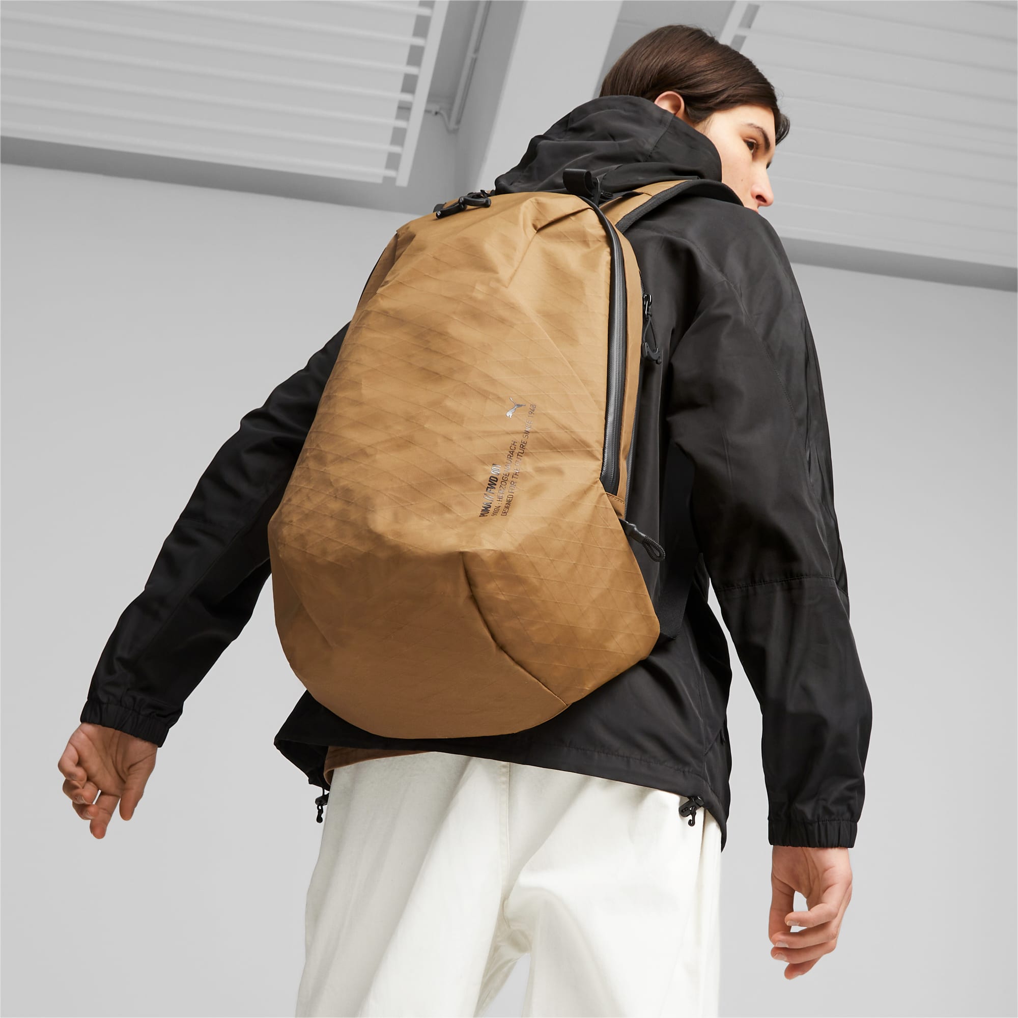 Men's PUMA Fwd Backpack, Chocolate Chip