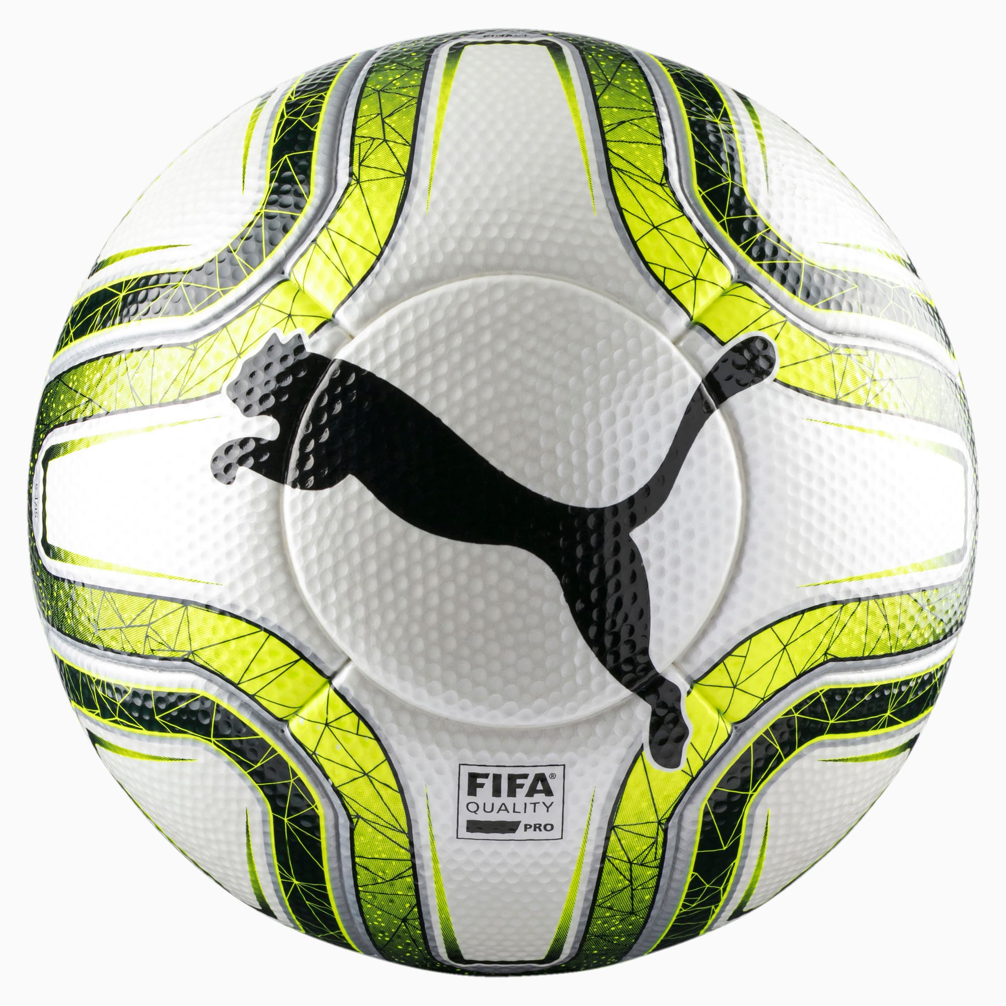 FINAL 1 Statement FIFA Pro-voetbal, Zwart/Geel/Wit, Maat 5 | PUMA