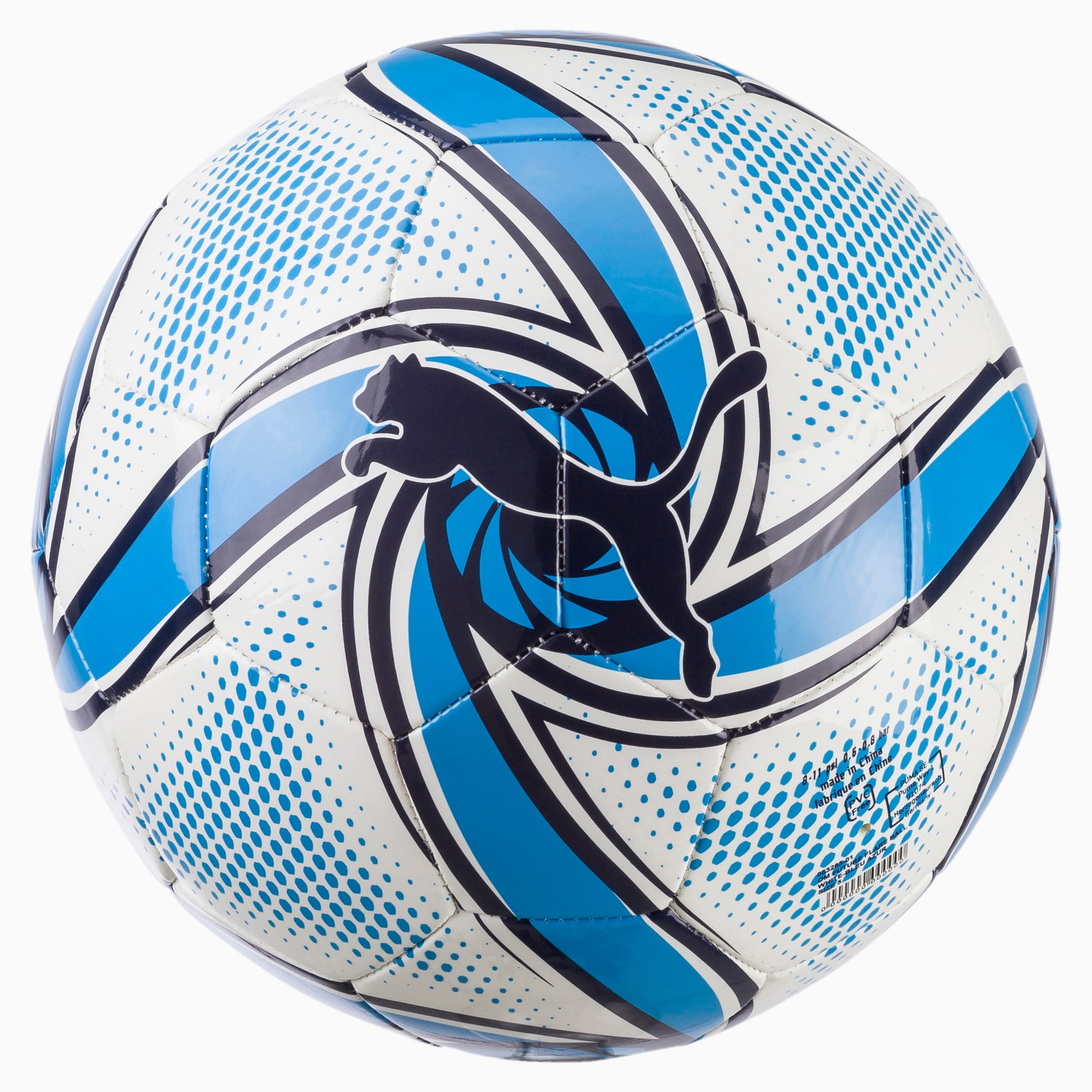 Olympique de Marseille FUTURE Flare bal, Wit/Blauw, Maat 5 | PUMA