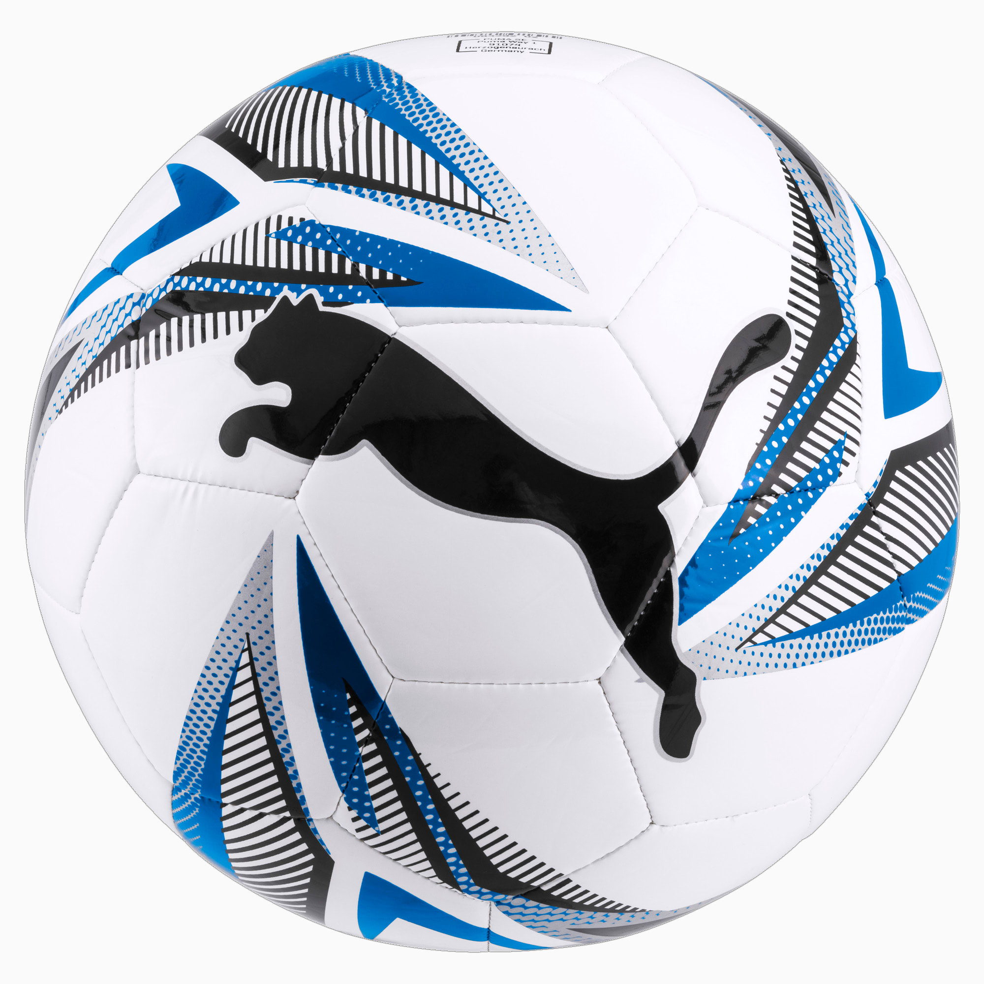 Image of PUMA ftblPLAY Big Cat Fußball | Mit Aucun | Weiß/Blau/Schwarz | Größe: 5