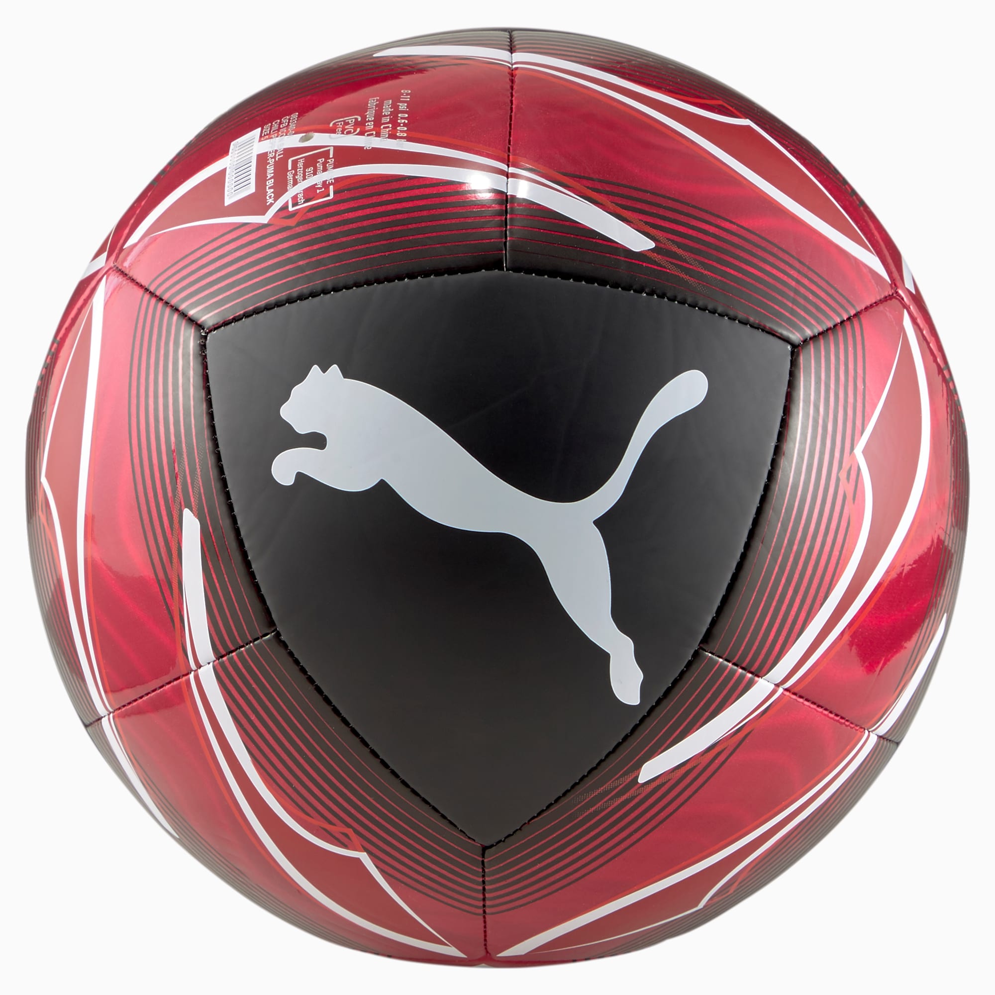 PUMA Ballon de foot Österreich Icon, Rouge/Noir, Taille 5, Accessoires