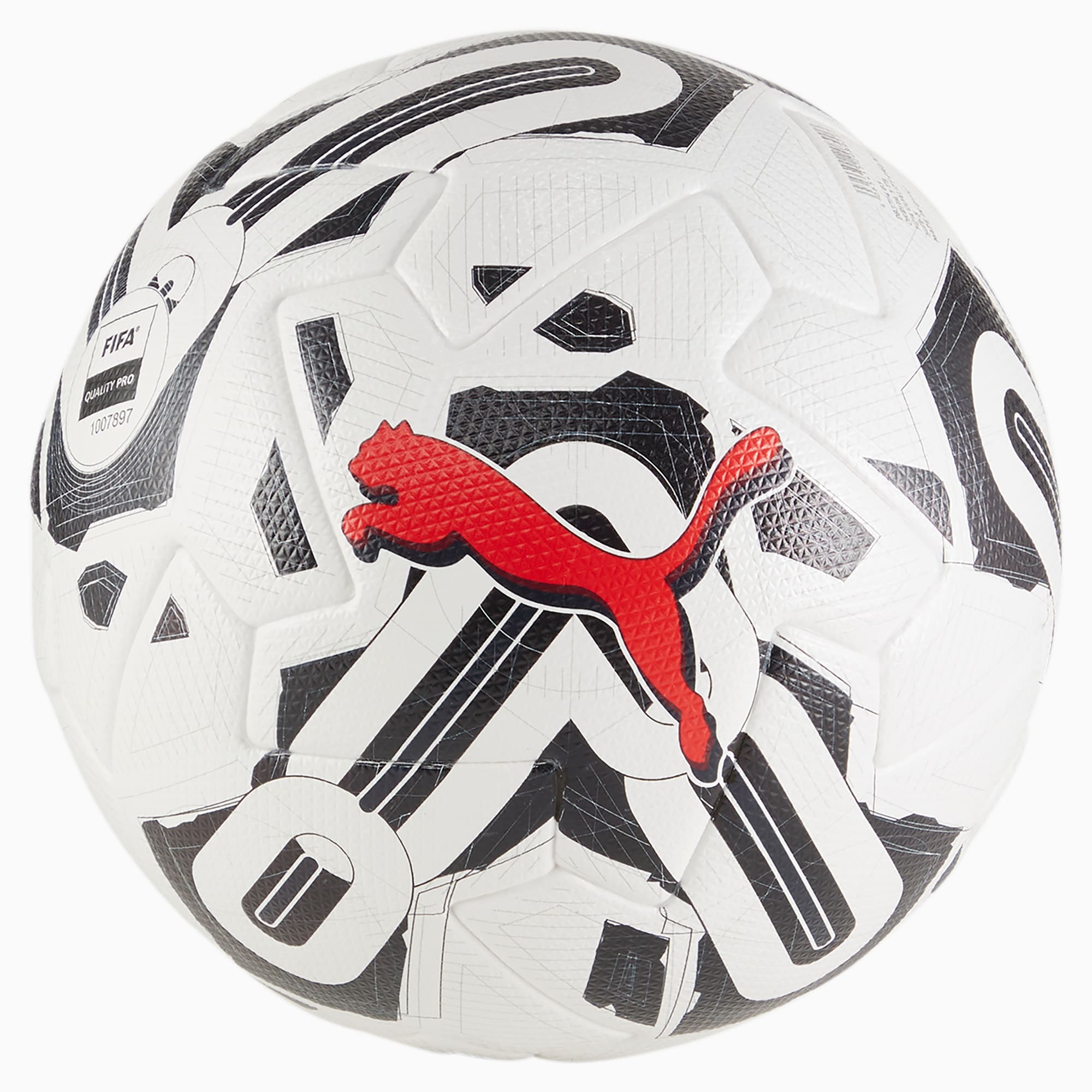 Women's PUMA Orbita 1 Tb Fqp Football, White/Black/Red, Size 5, Accessories