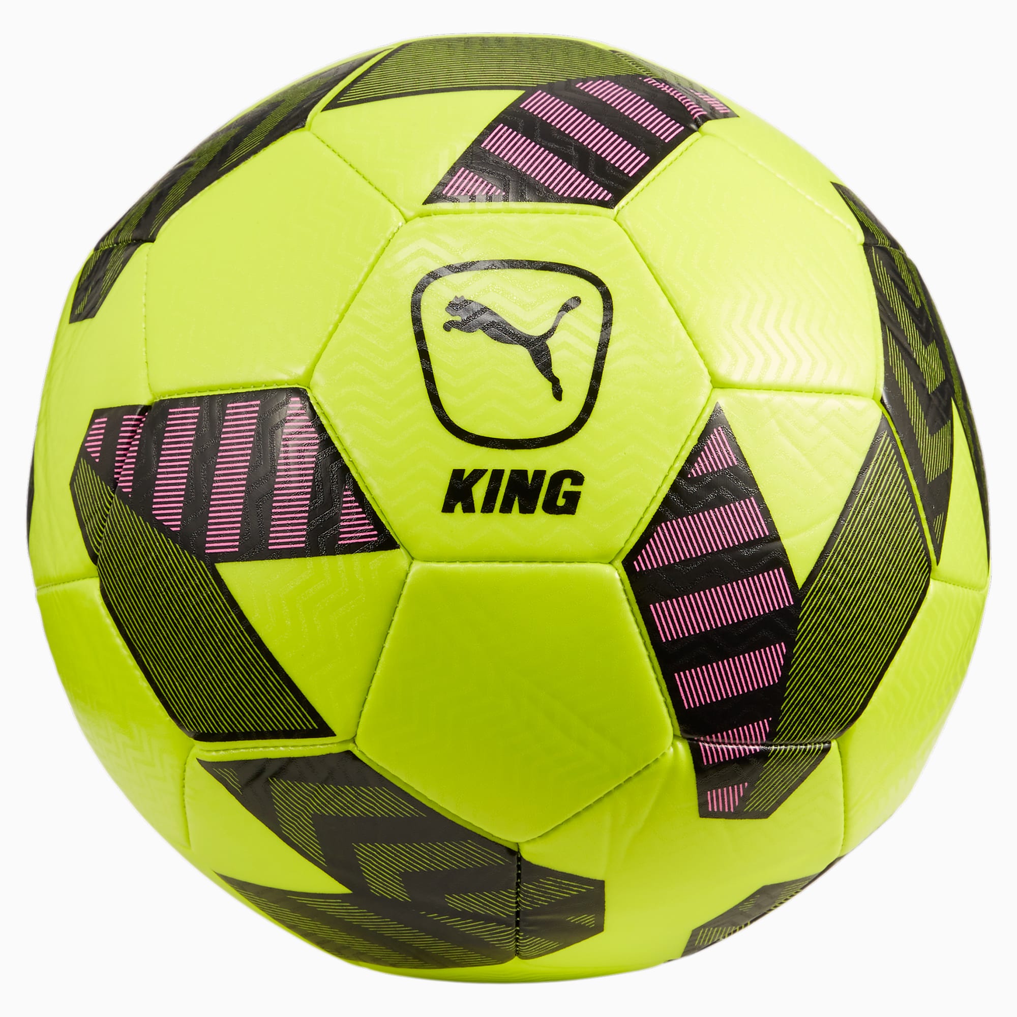 PUMA Balón De Fútbol King, Rosado/Verde/Negro