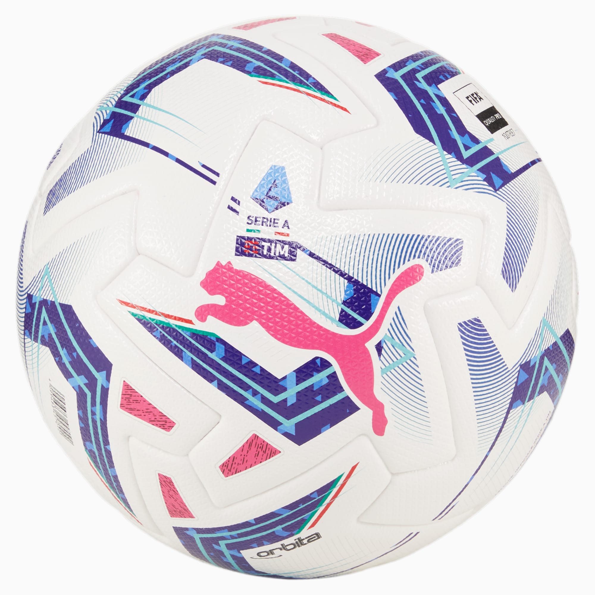 PUMA Ballon De Football Orbita Serie A Pro, Blanc/Bleu