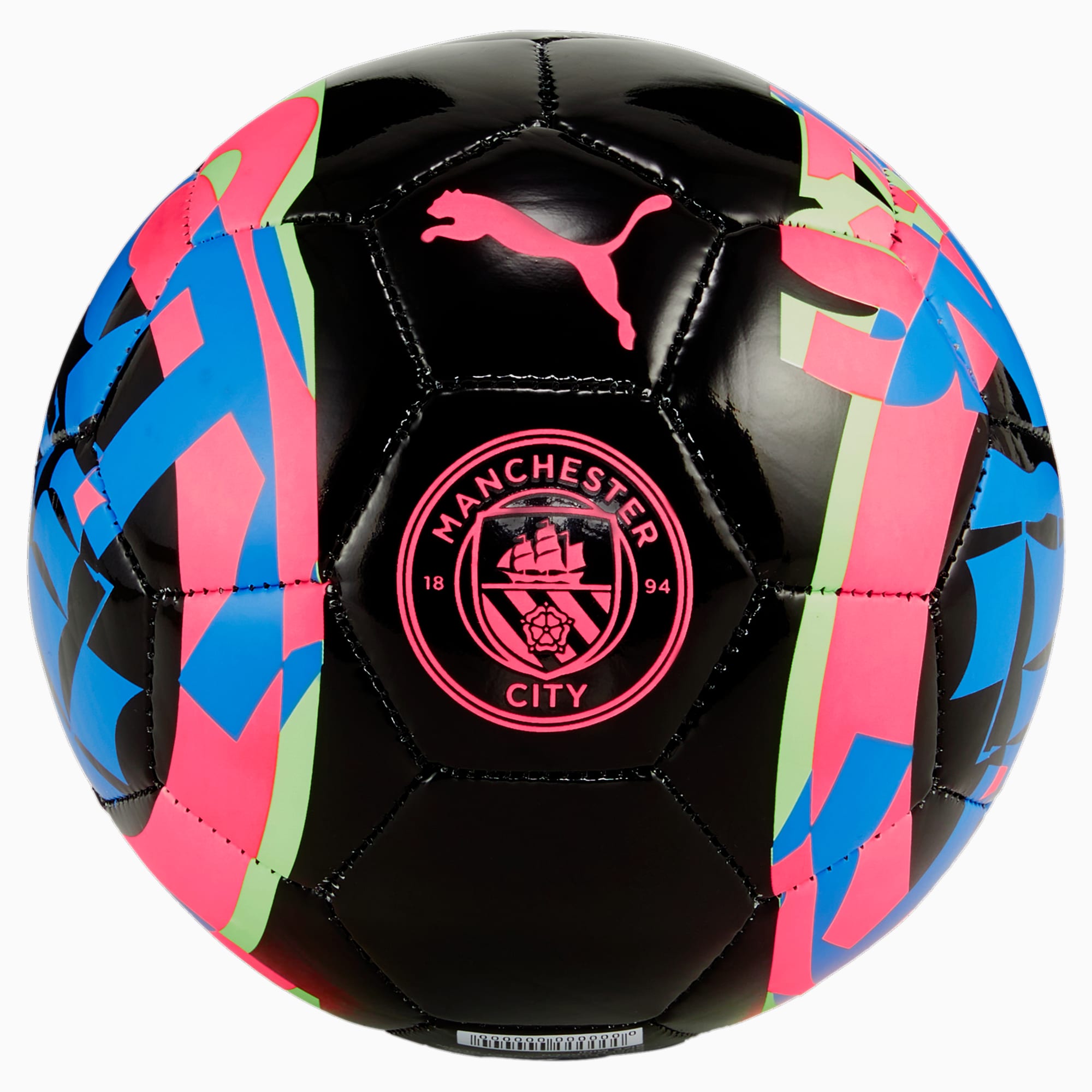 Mini Pallone Da Calcio Manchester City FtblCore, Nero/Rosa/Verde/Altro