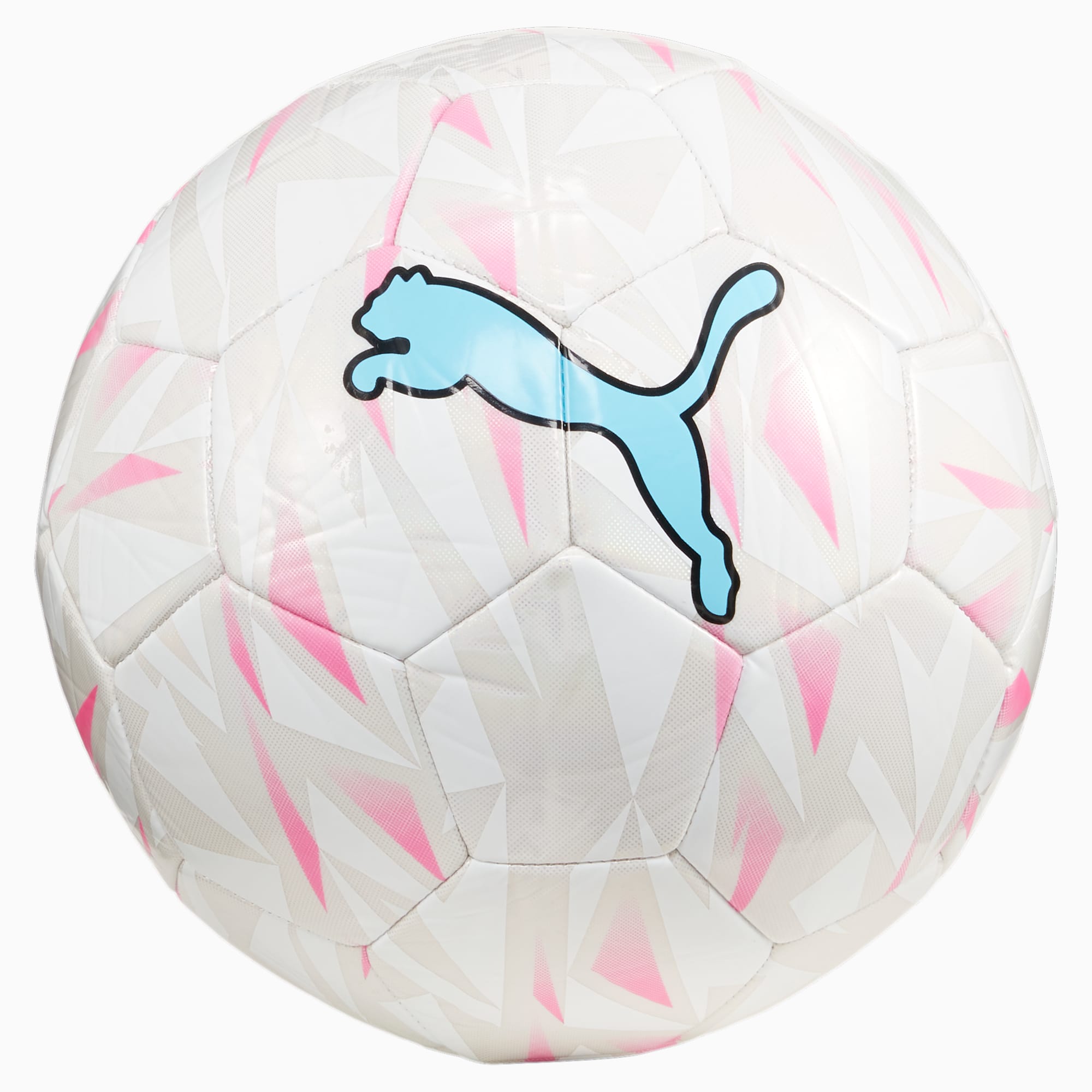 PUMA FINAL Graphic Fußball, Silber/Rosa/Weiß, Größe: 4