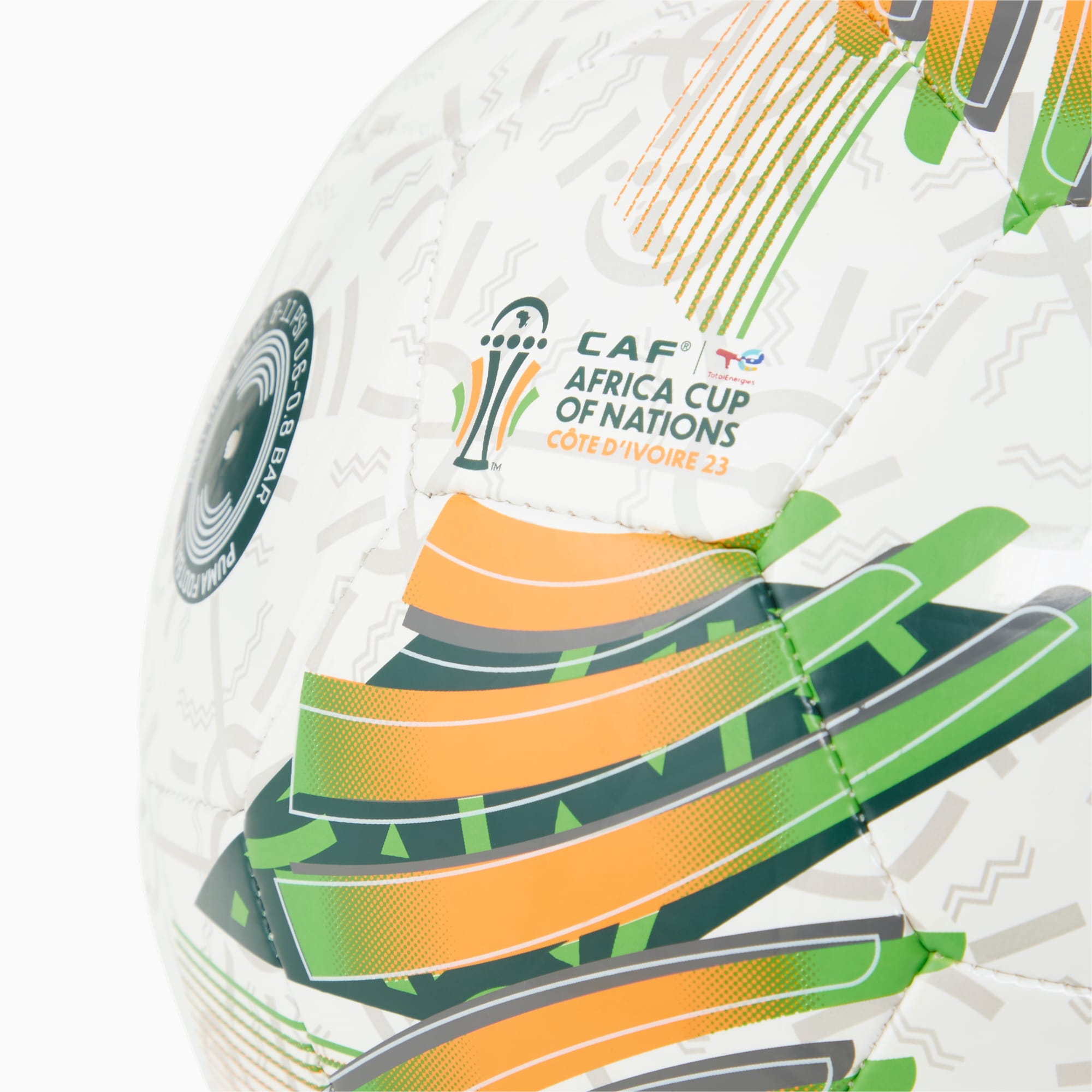 PUMA Orbita 6 Voetbal TotalEnergies CAF Africa Cup Of Nations 2023 Voor Heren, Meerkleurig/Wit