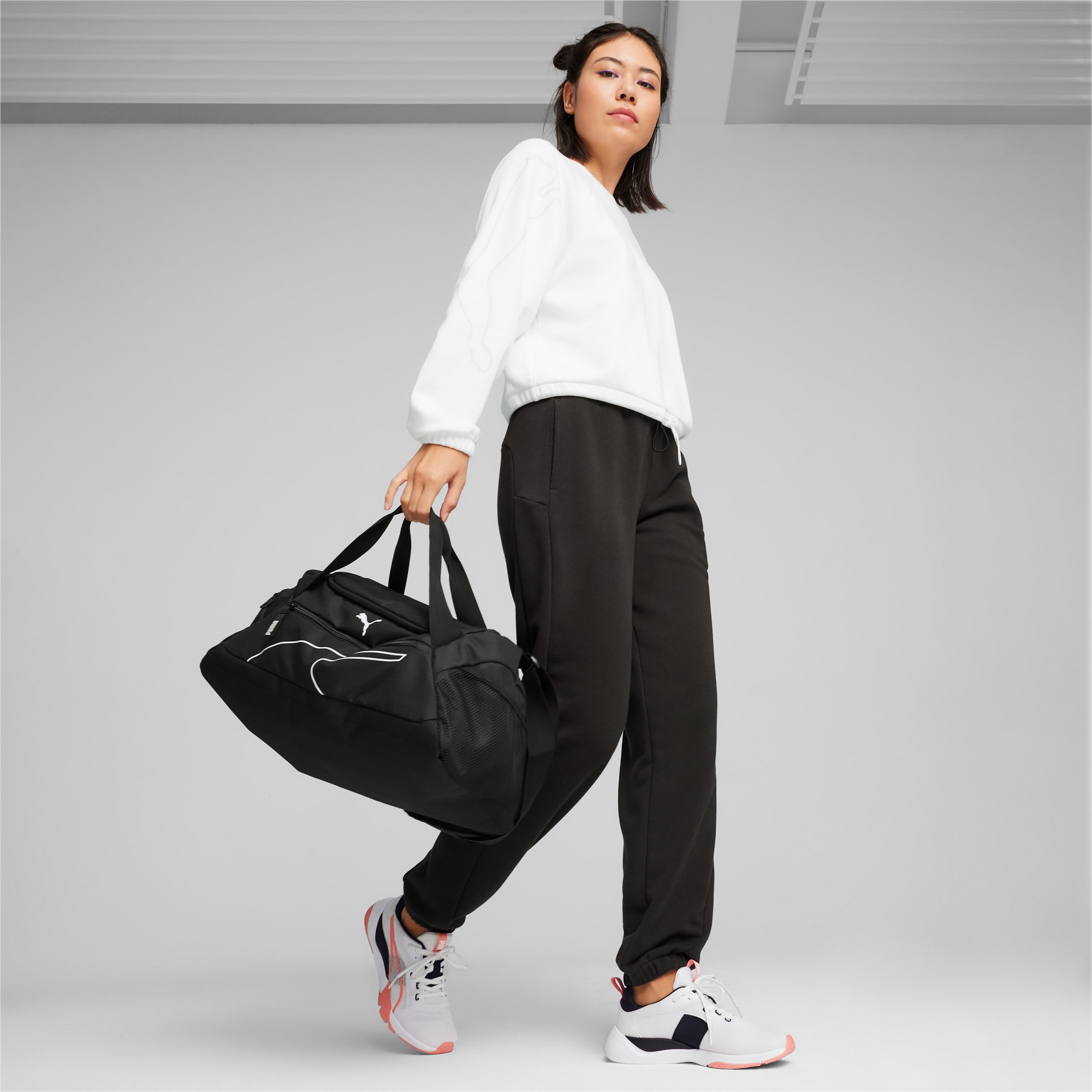 Women's PUMA Fundamentals Small Sports Bag, Black, Accessories