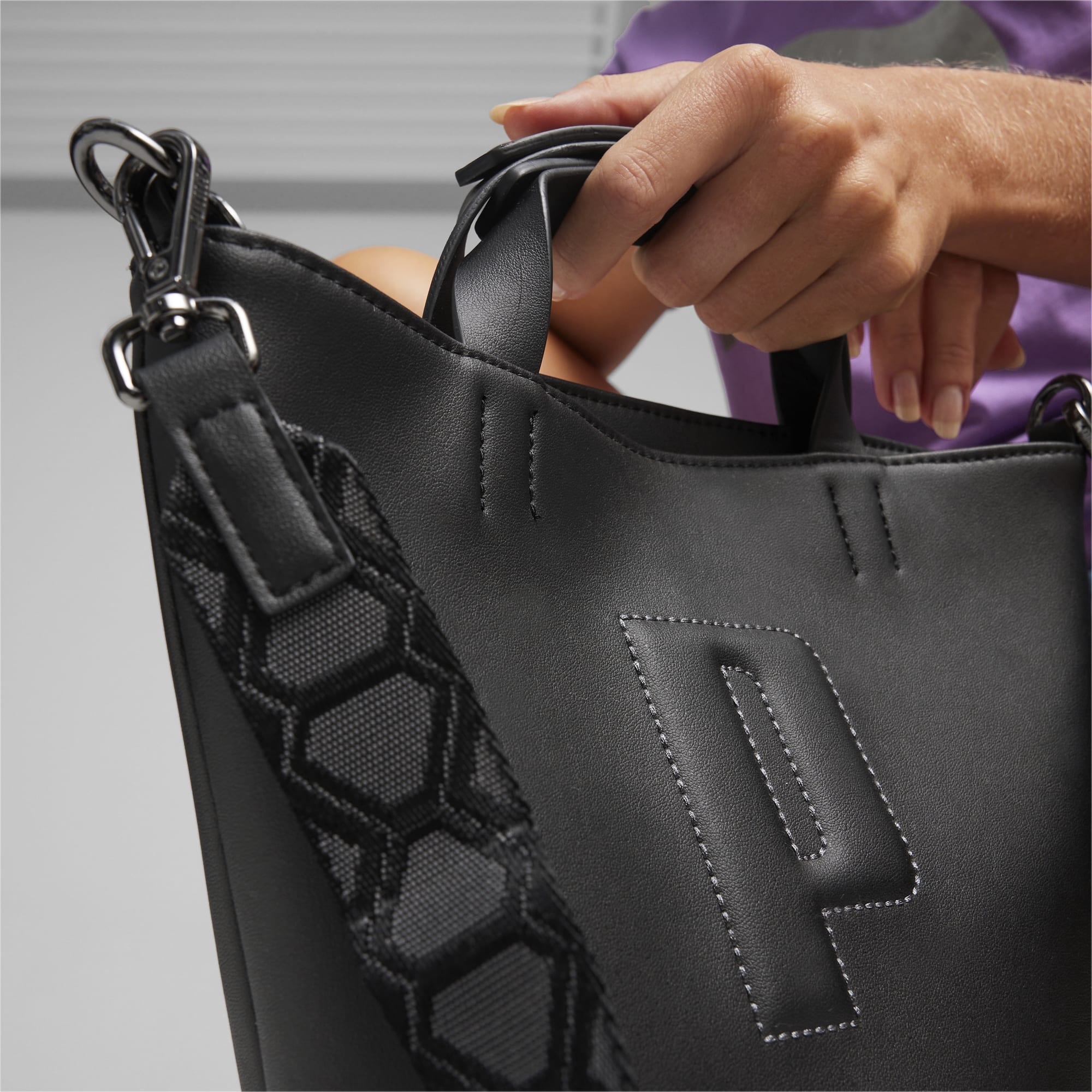 Women's PUMA Sense Mini Shopper Bag, Black, Accessories