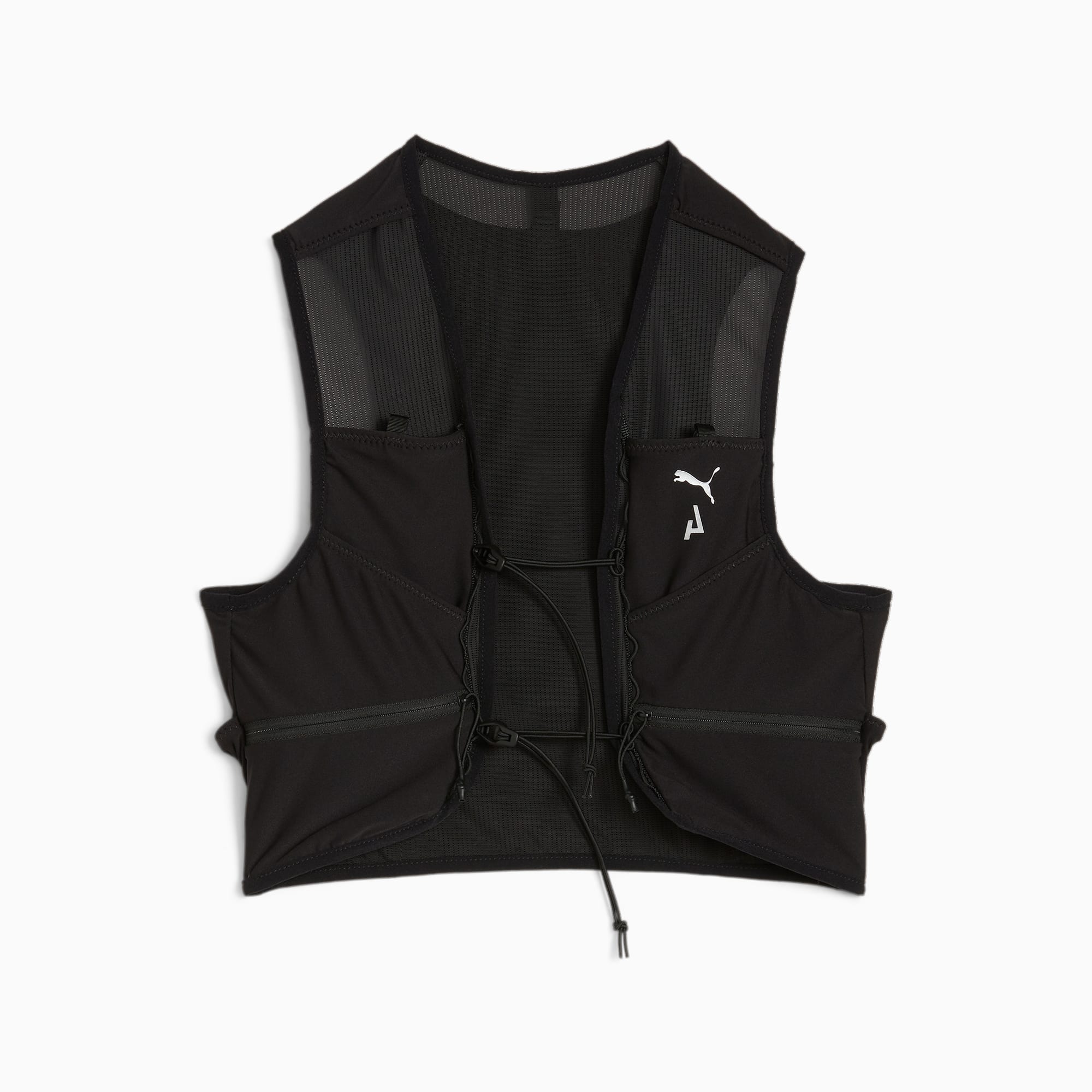 PUMA Seasons Trail Running Vest Women's Jacket, Black, Size S, Clothing